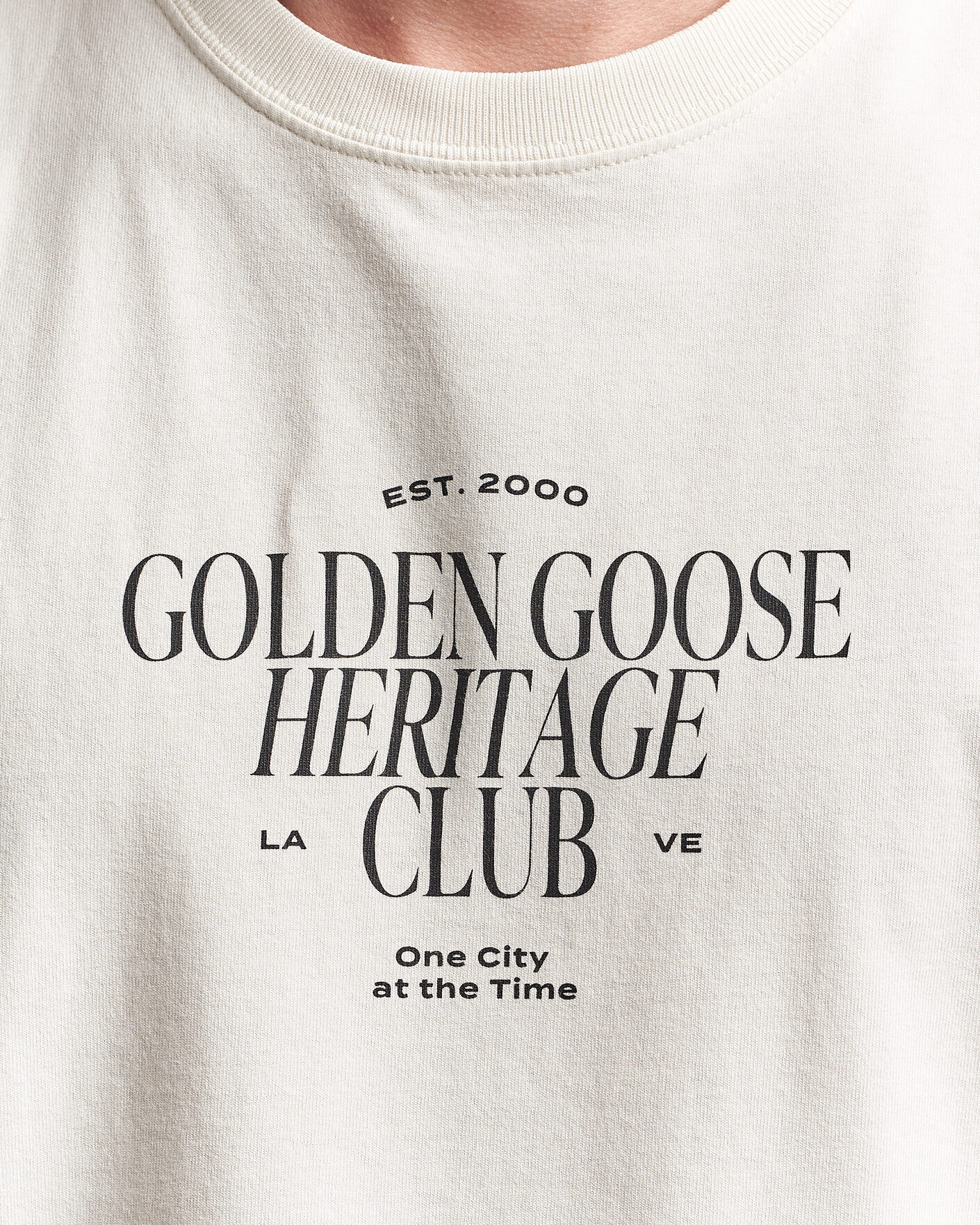 Herren | T-Shirts | Golden Goose | Journey Print T-Shirt Heritage White