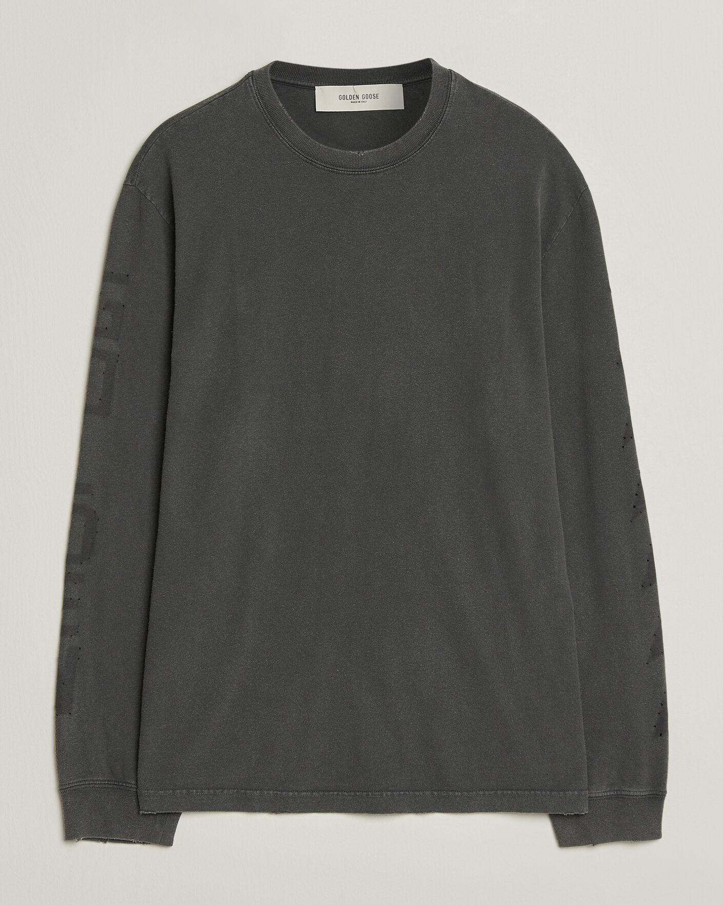 Herren | Pullover | Golden Goose | Long Sleeve Garment Dyed T-Shirt Anthracite