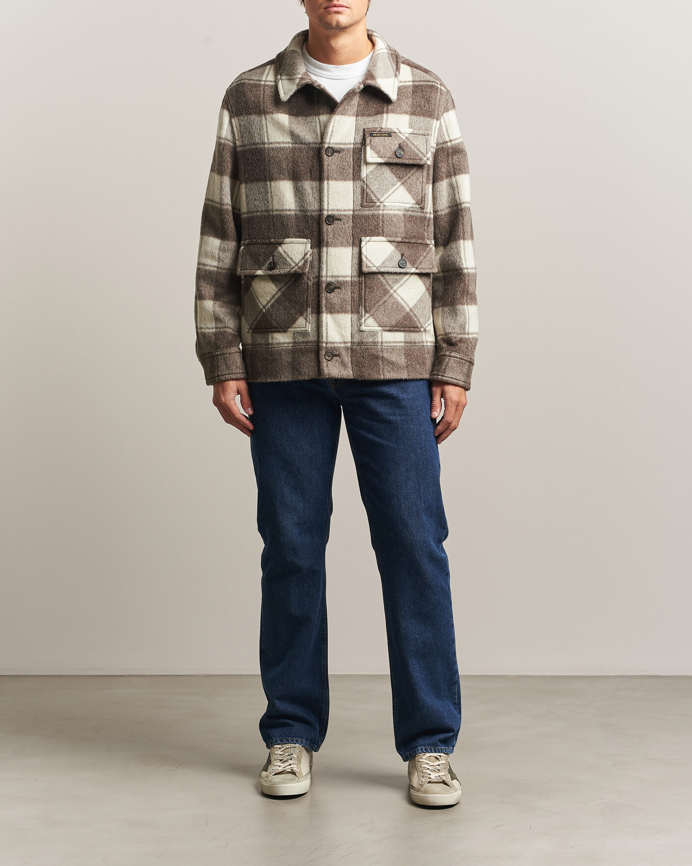 Herren | Jacken | Golden Goose | Wool/Mohair Work Jacket Brown/White