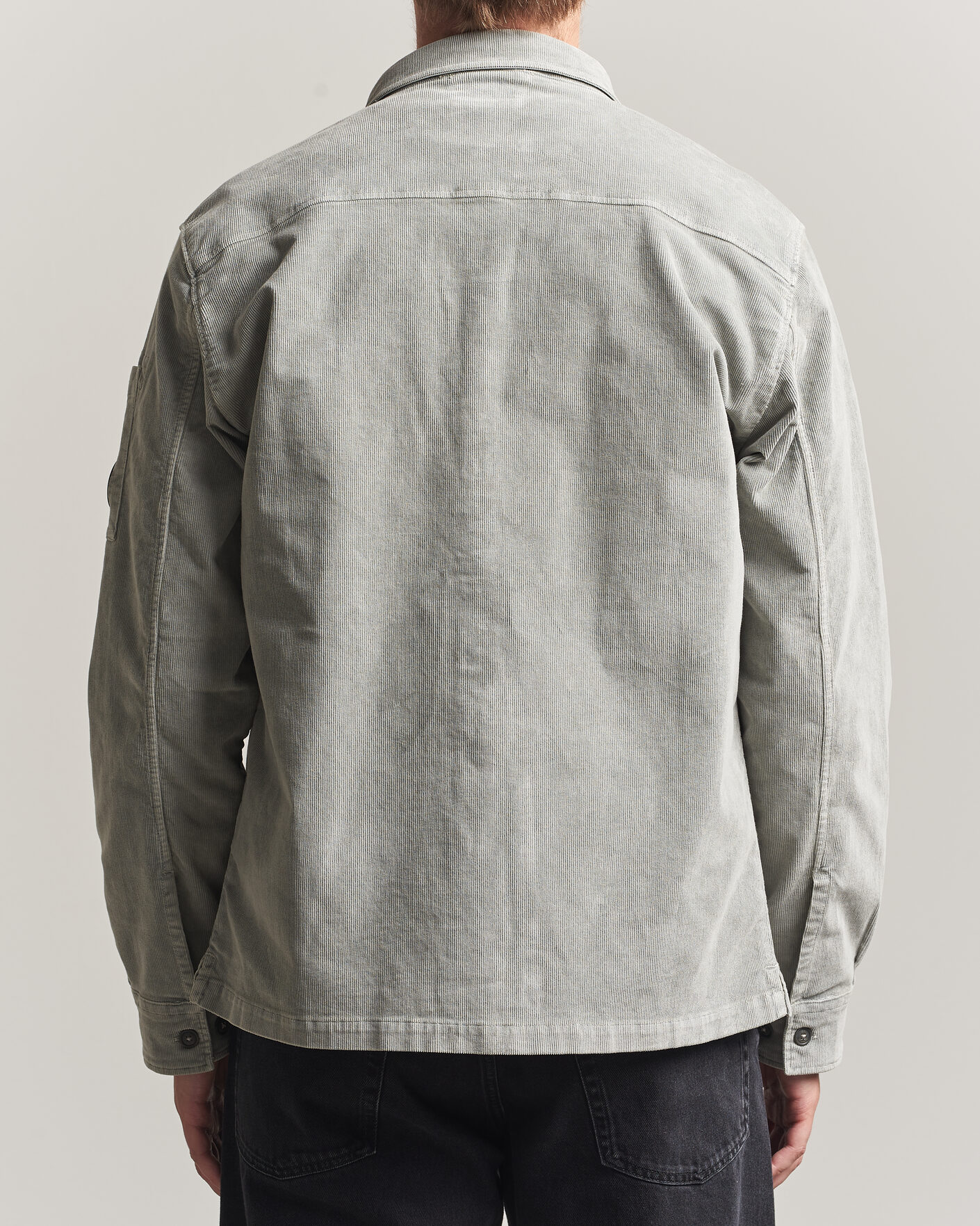 Herren | Hemden | C.P. Company | Corduroy Lens Overshirt Light Grey