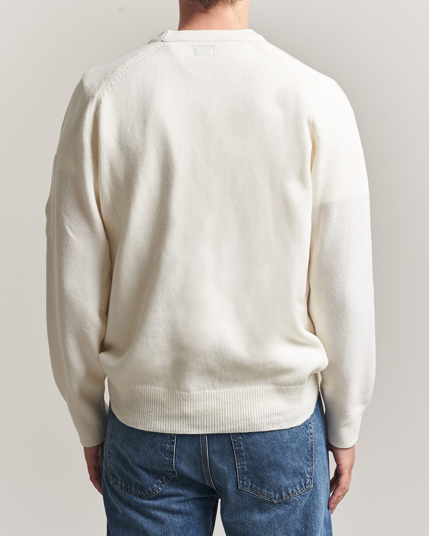 Herren | Pullover | C.P. Company | Knitted Lambswool Crew Neck White