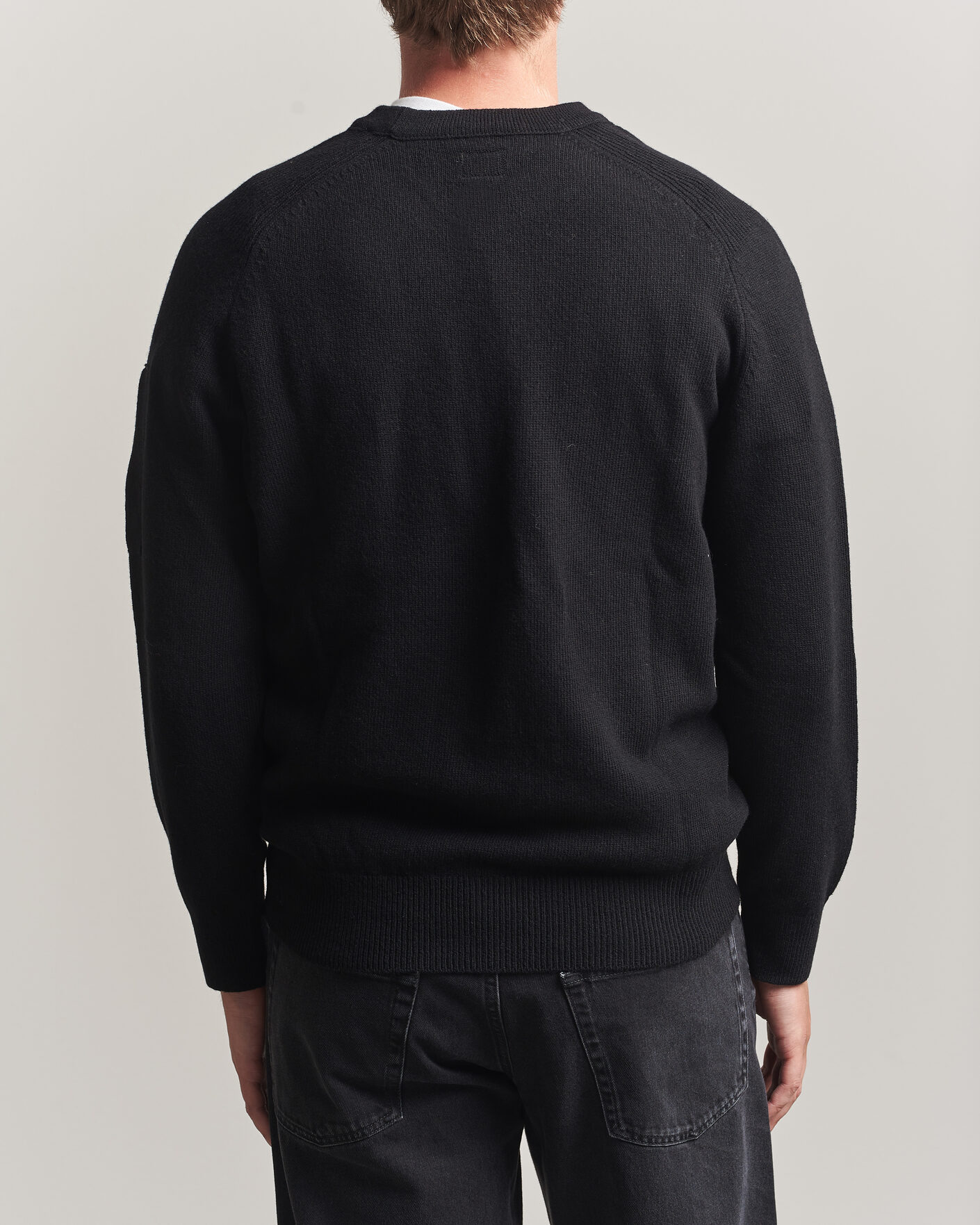 Herren | Pullover | C.P. Company | Knitted Lambswool Crew Neck Black
