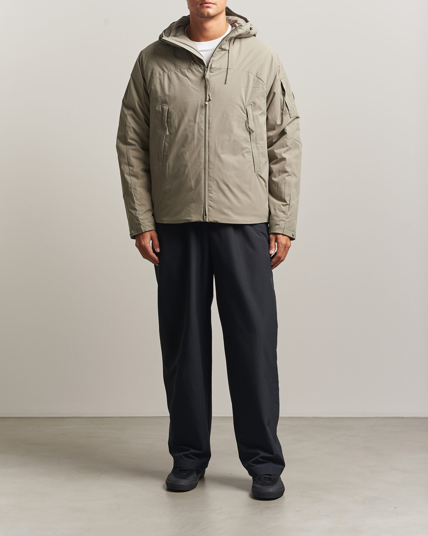 Herren | Jacken | C.P. Company | Pro-Tek Lightweight Padded Hood Jacket Light Grey