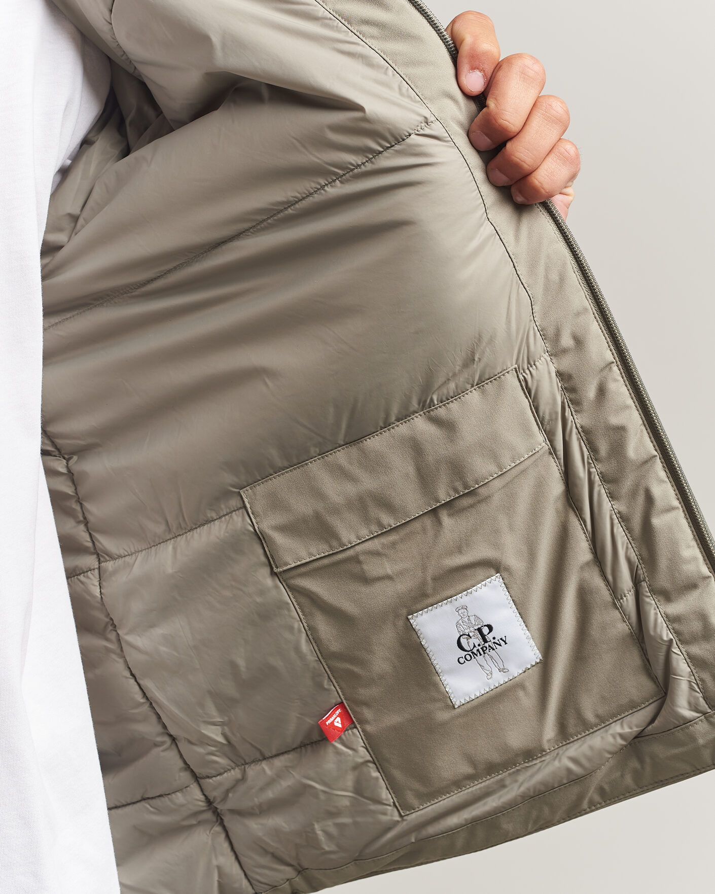 Herren | Jacken | C.P. Company | Pro-Tek Lightweight Padded Hood Jacket Light Grey