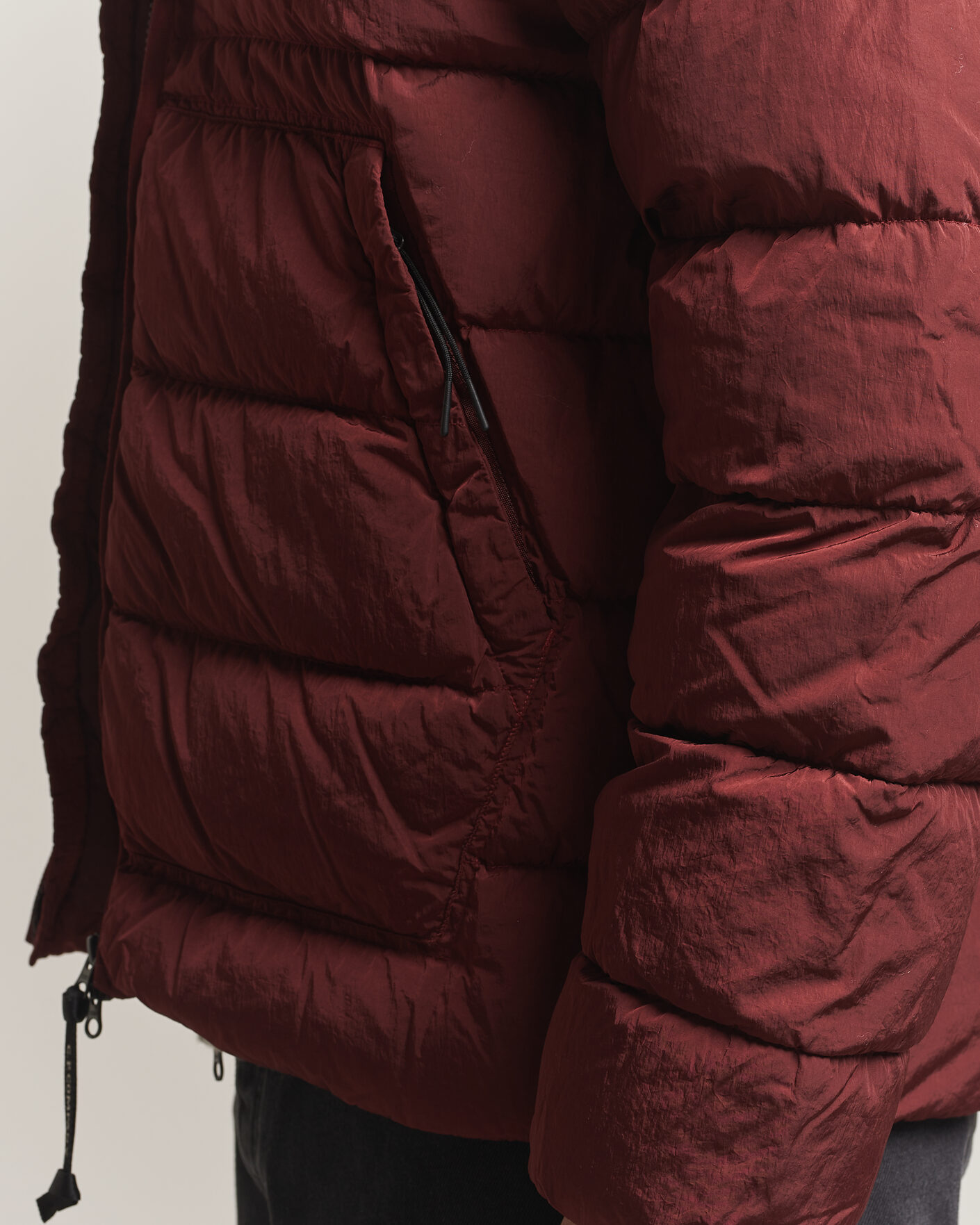 Herren | Jacken | C.P. Company | Chrome-R Goggle Down Jacket Burgundy