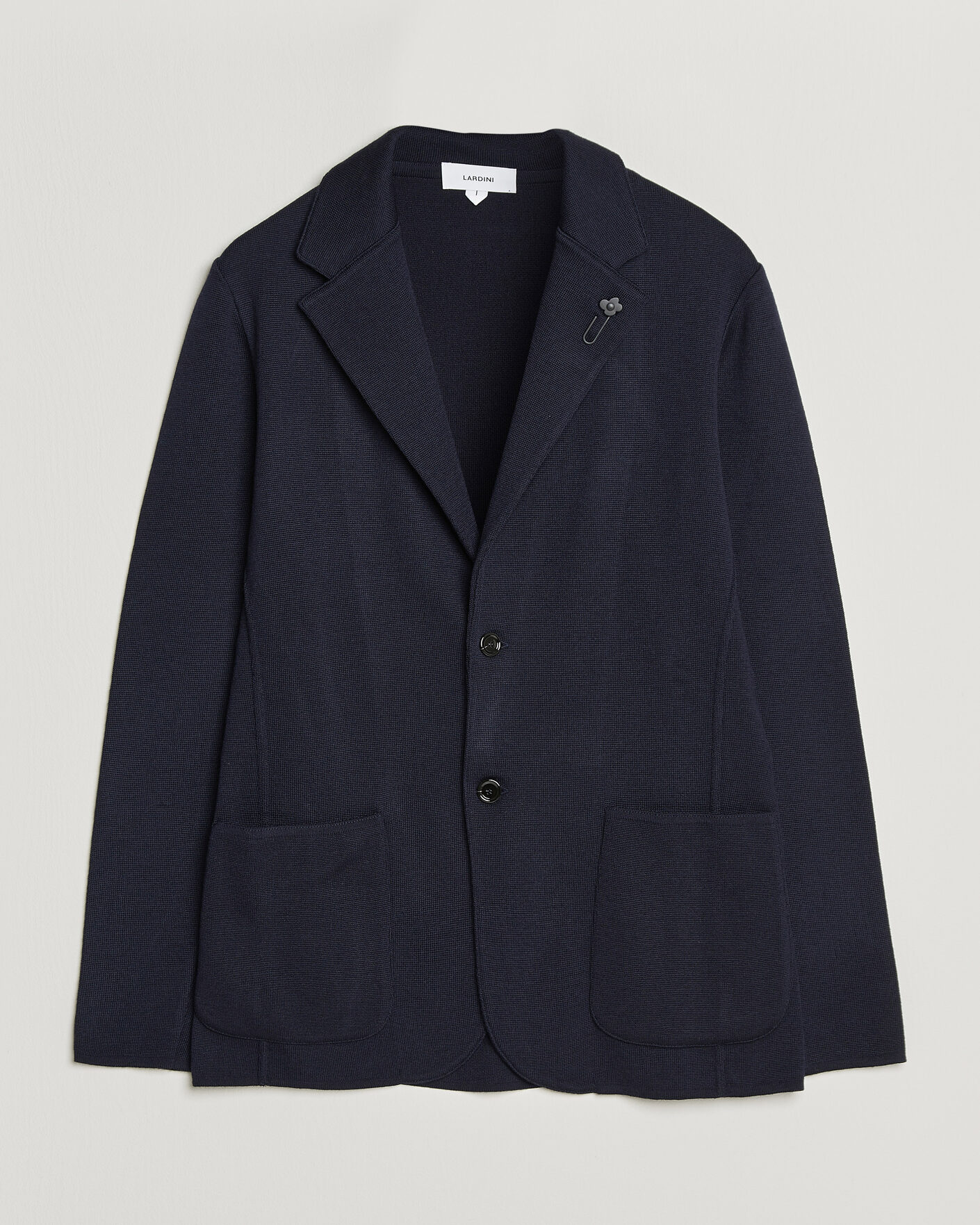 Herren | Sakkos | Lardini | Knitted Wool Blazer Navy