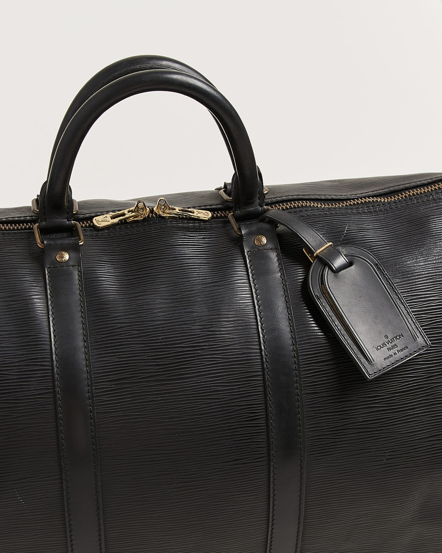 Herren | Pre-Owned & Vintage Bags | Louis Vuitton Pre-Owned | Keepall 50 Epi Leather Black
