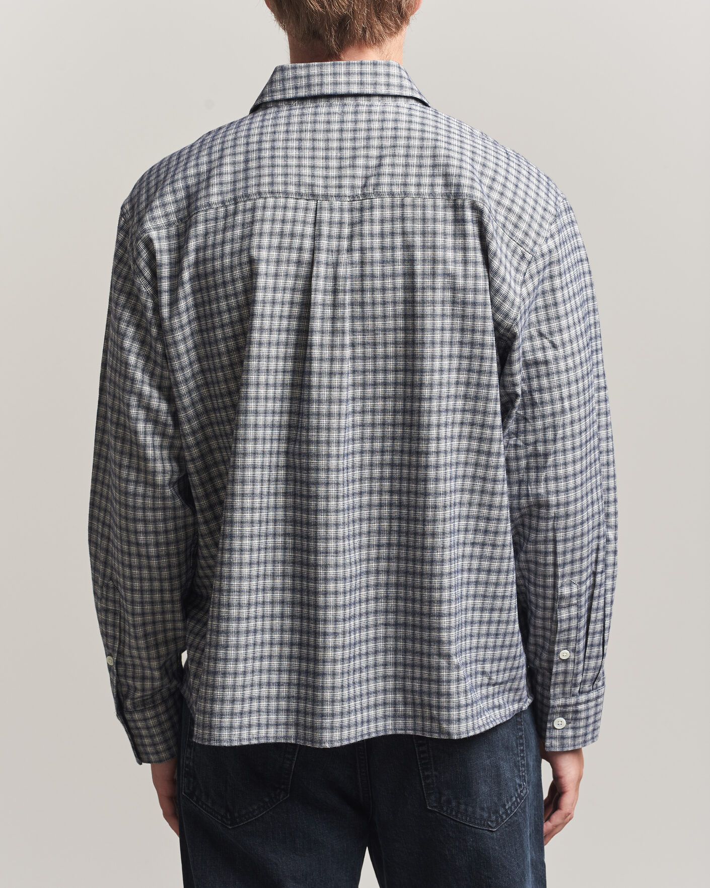 Herren | Hemden | Jeanerica | Juan Checked Flannel Shirt Blue