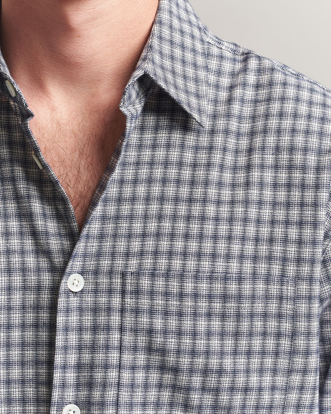 Herren | Hemden | Jeanerica | Juan Checked Flannel Shirt Blue