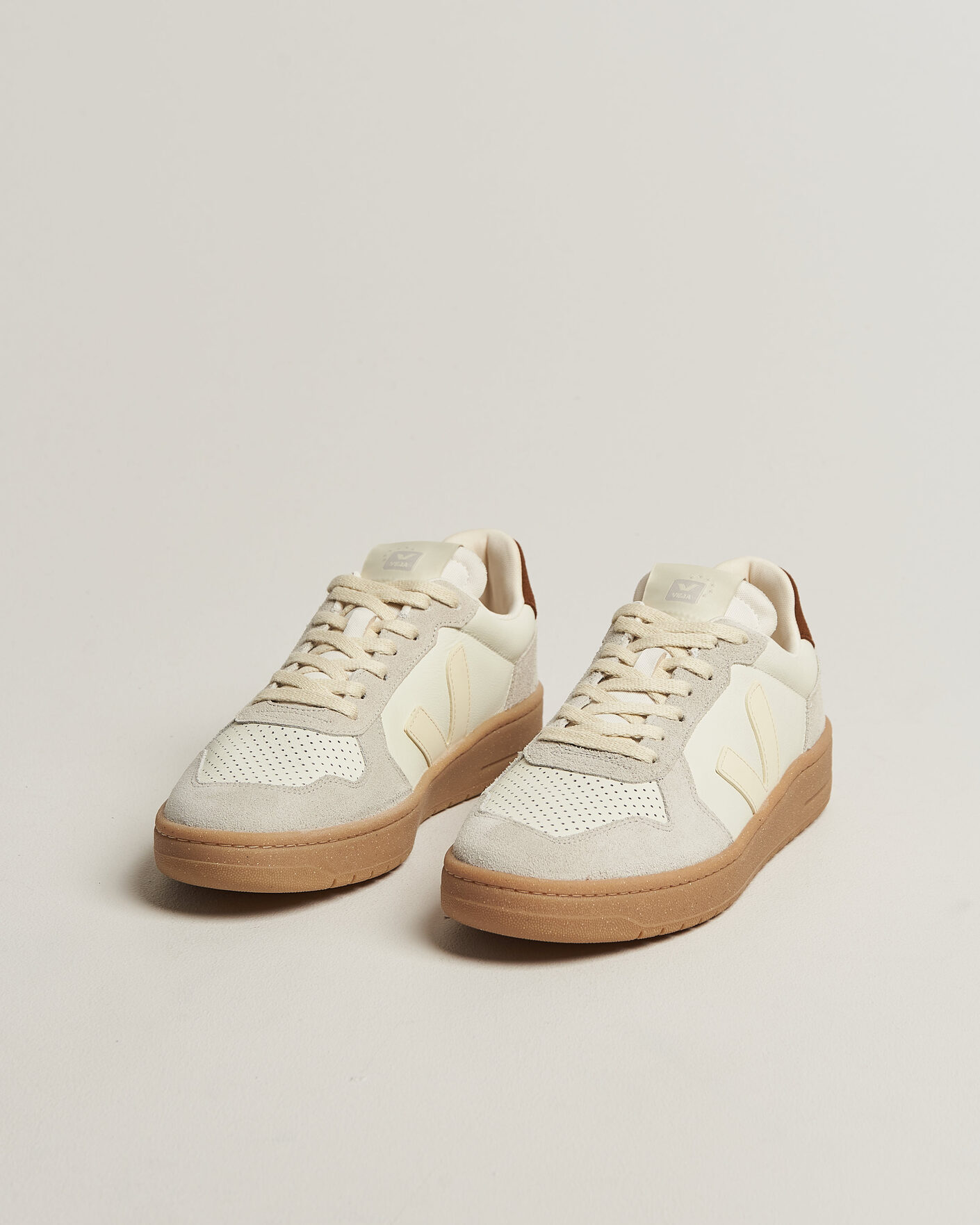 Herren | Sneaker | Veja | V-82 Sneaker Pure Calcaire/Cognac