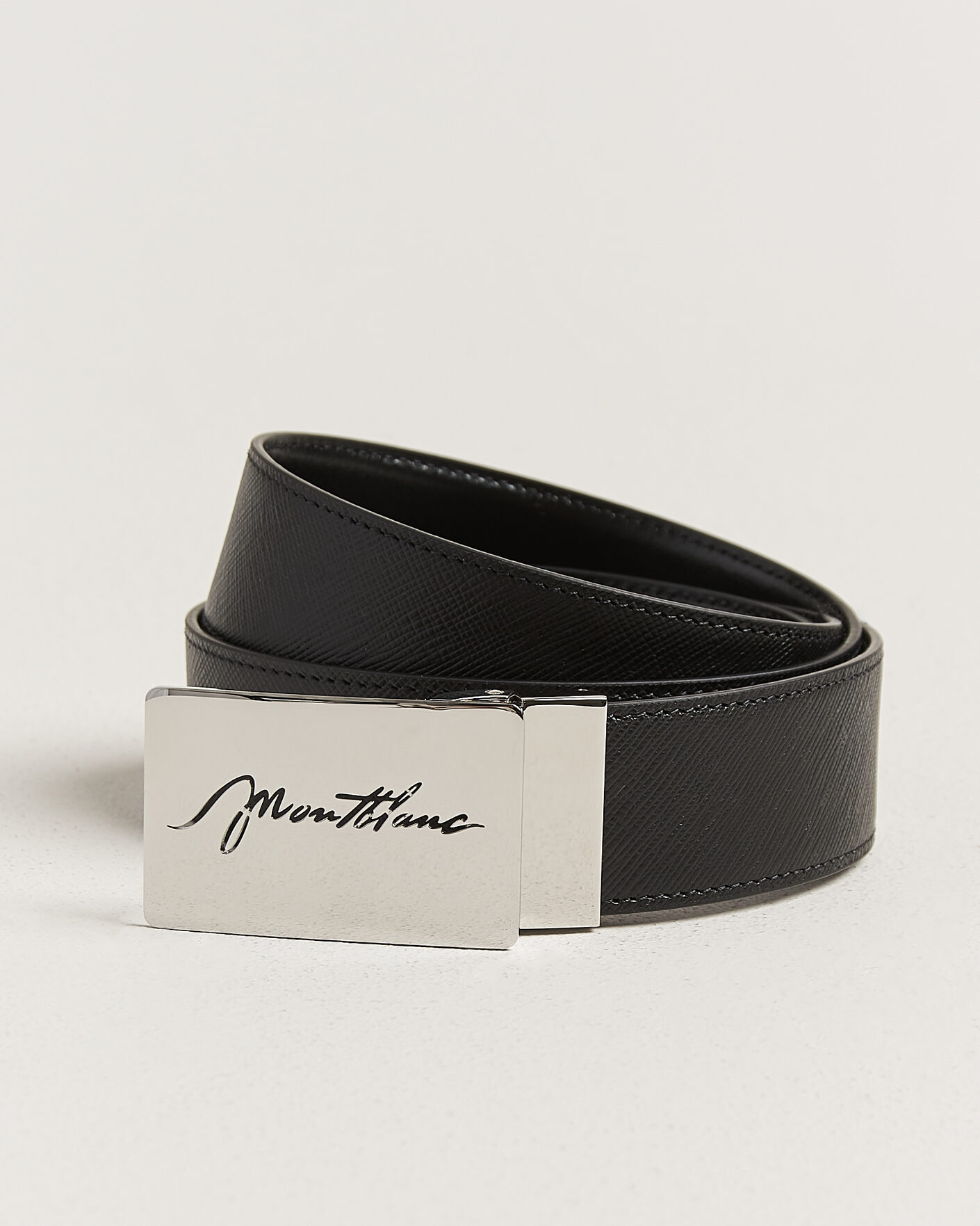 Herren | Gürtel | Montblanc | 35mm Reversible Sartorial/Calf Logo Belt Black