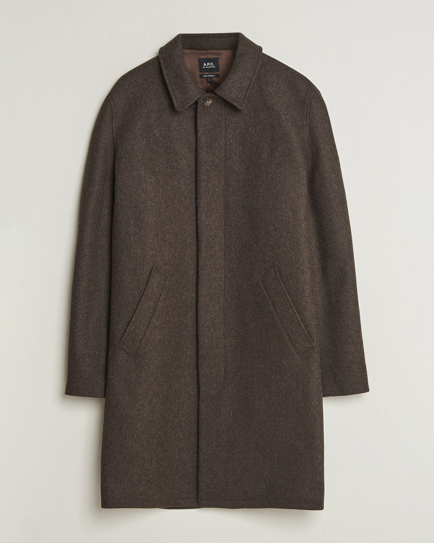 Herren | Jacken | A.P.C. | Auster Wool Coat Maroon Melange