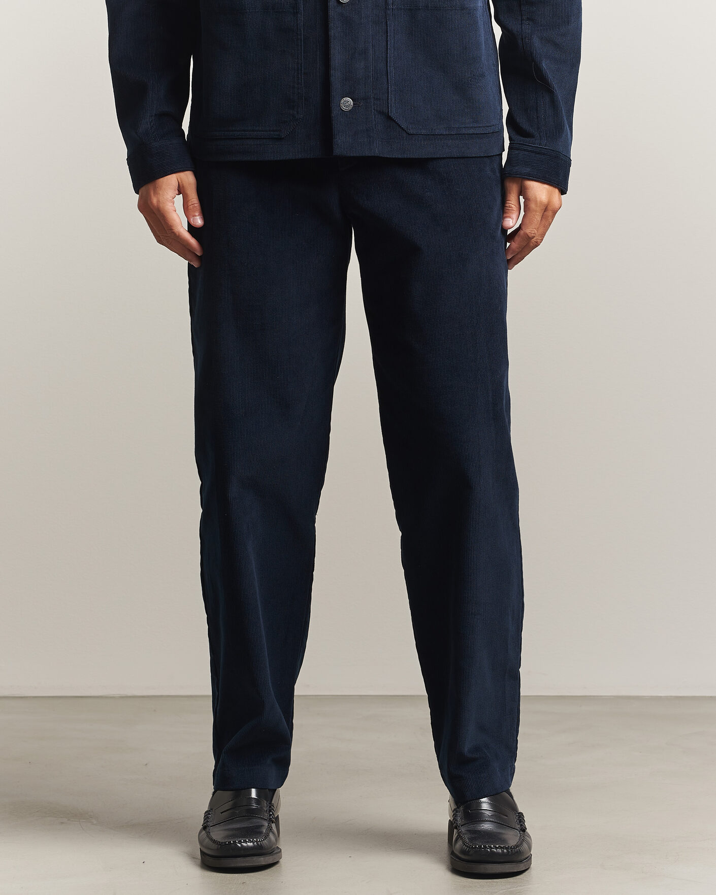 Herren | Hosen | A.P.C. | Lawrence Corduroy Trousers Dark Navy