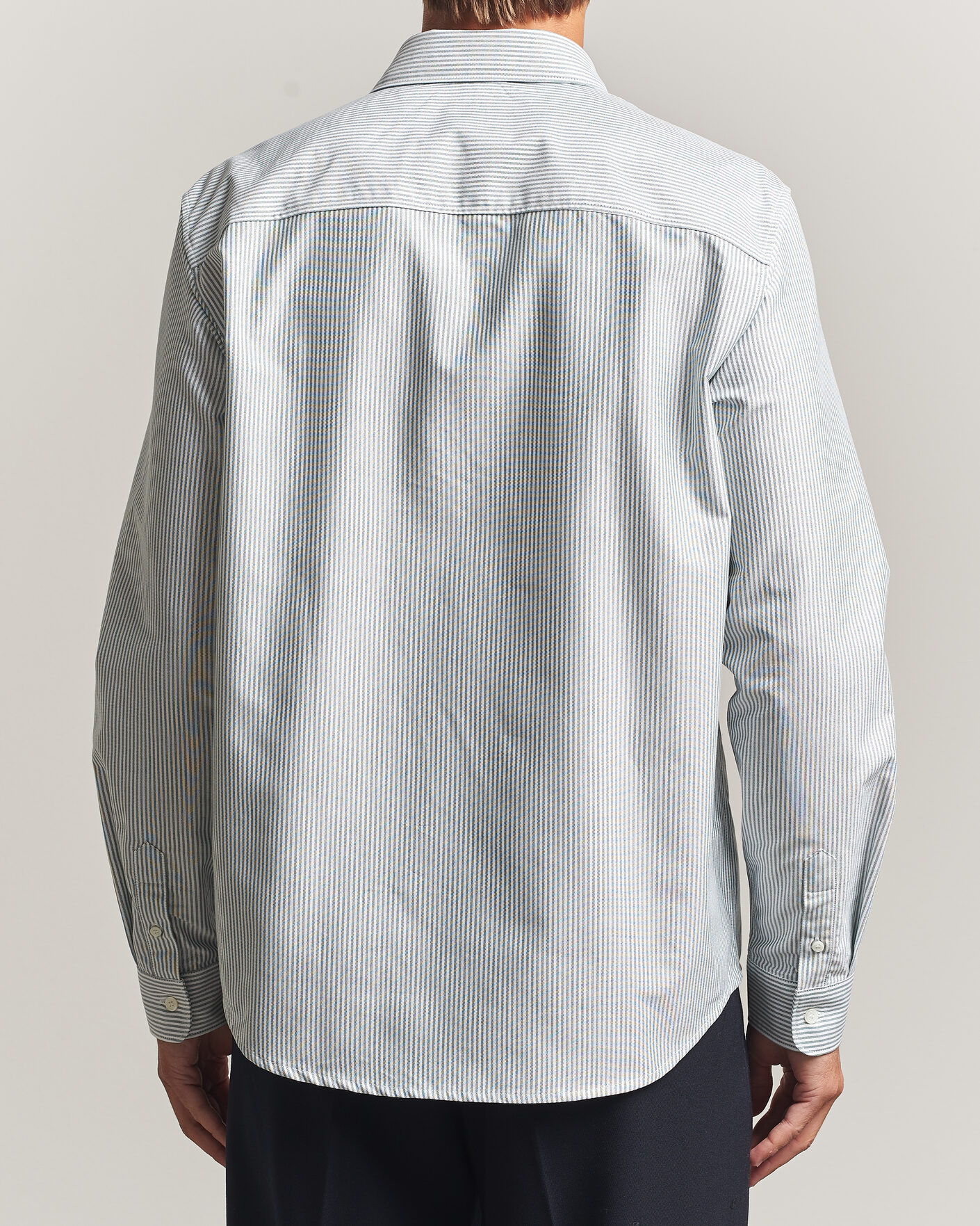 Herren | Hemden | A.P.C. | Greg Striped Oxford Shirt Green/White