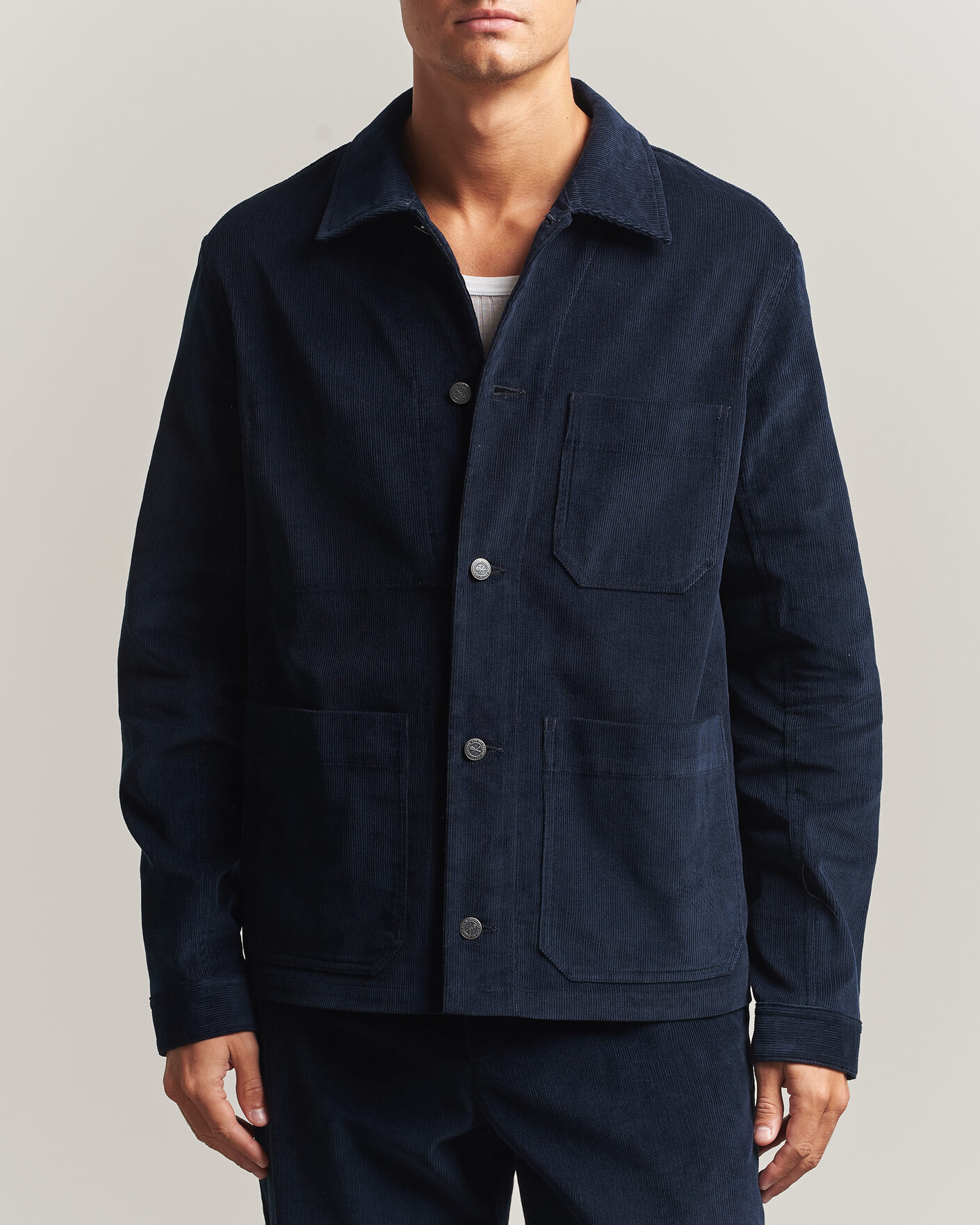 Herren | Hemden | A.P.C. | New Rodney Corduroy Overshirt Dark Navy