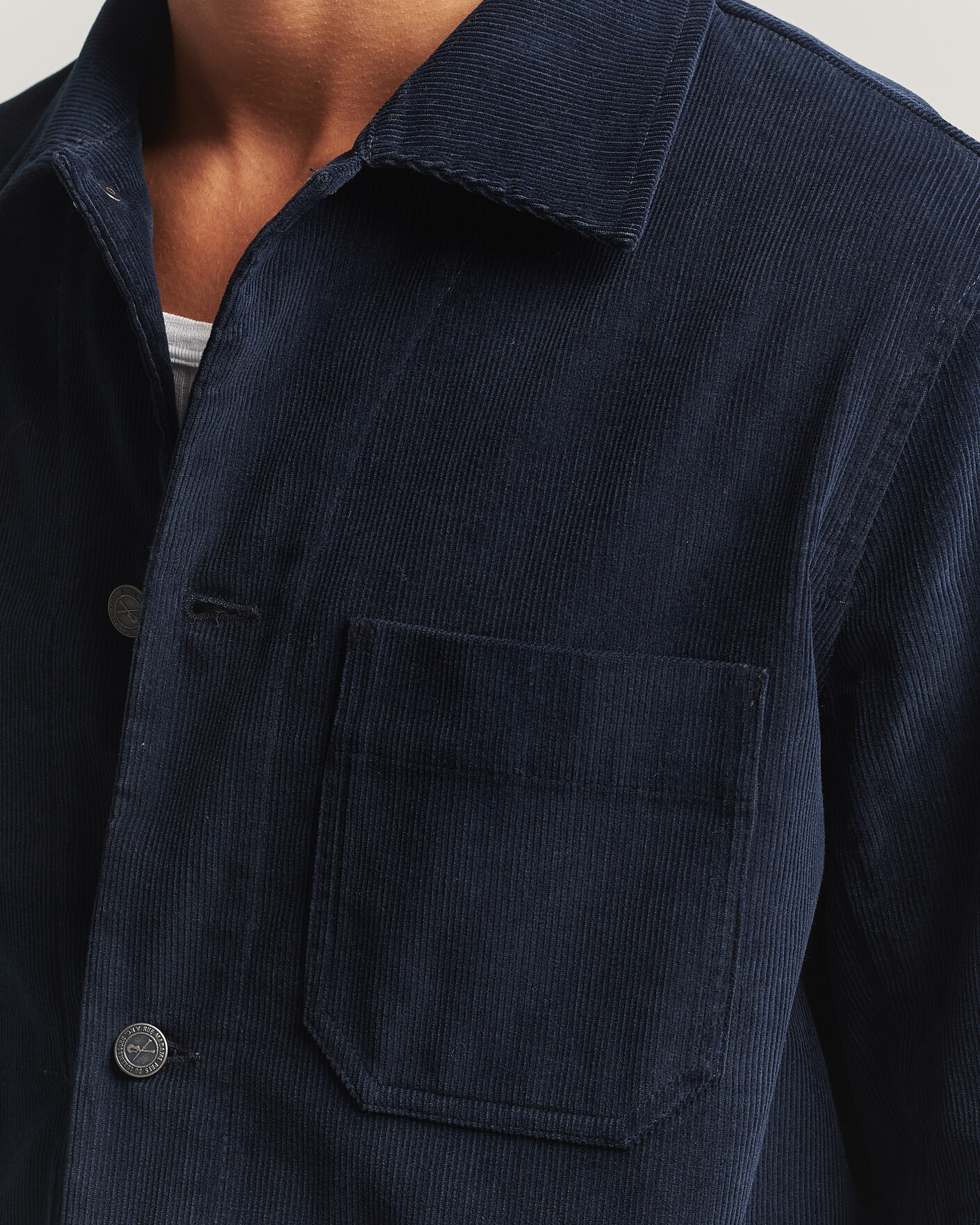 Herren | Hemden | A.P.C. | New Rodney Corduroy Overshirt Dark Navy
