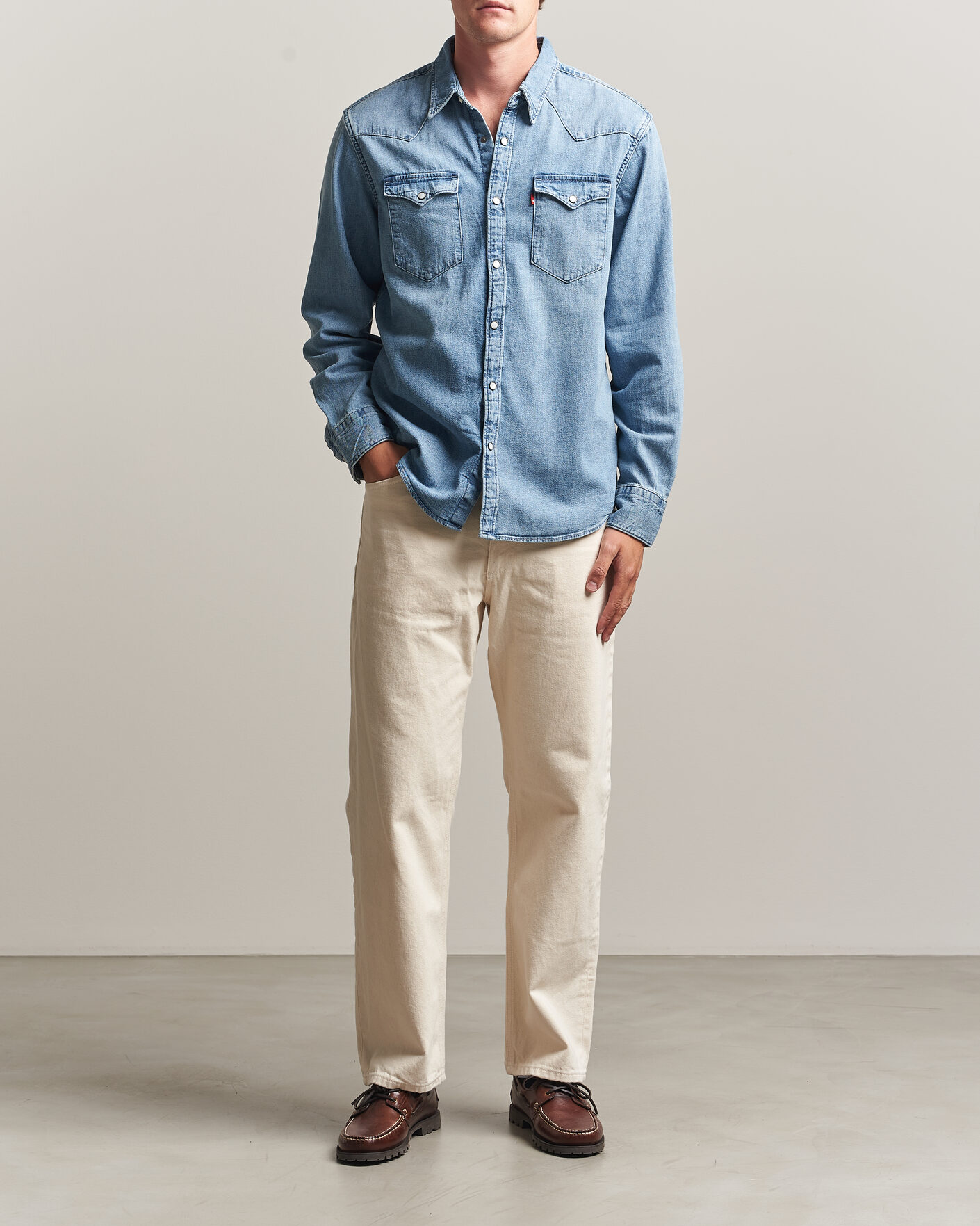 Herren | Hemden | Levi's | Barstow Western Standard Shirt Blue Sky Mountain Light