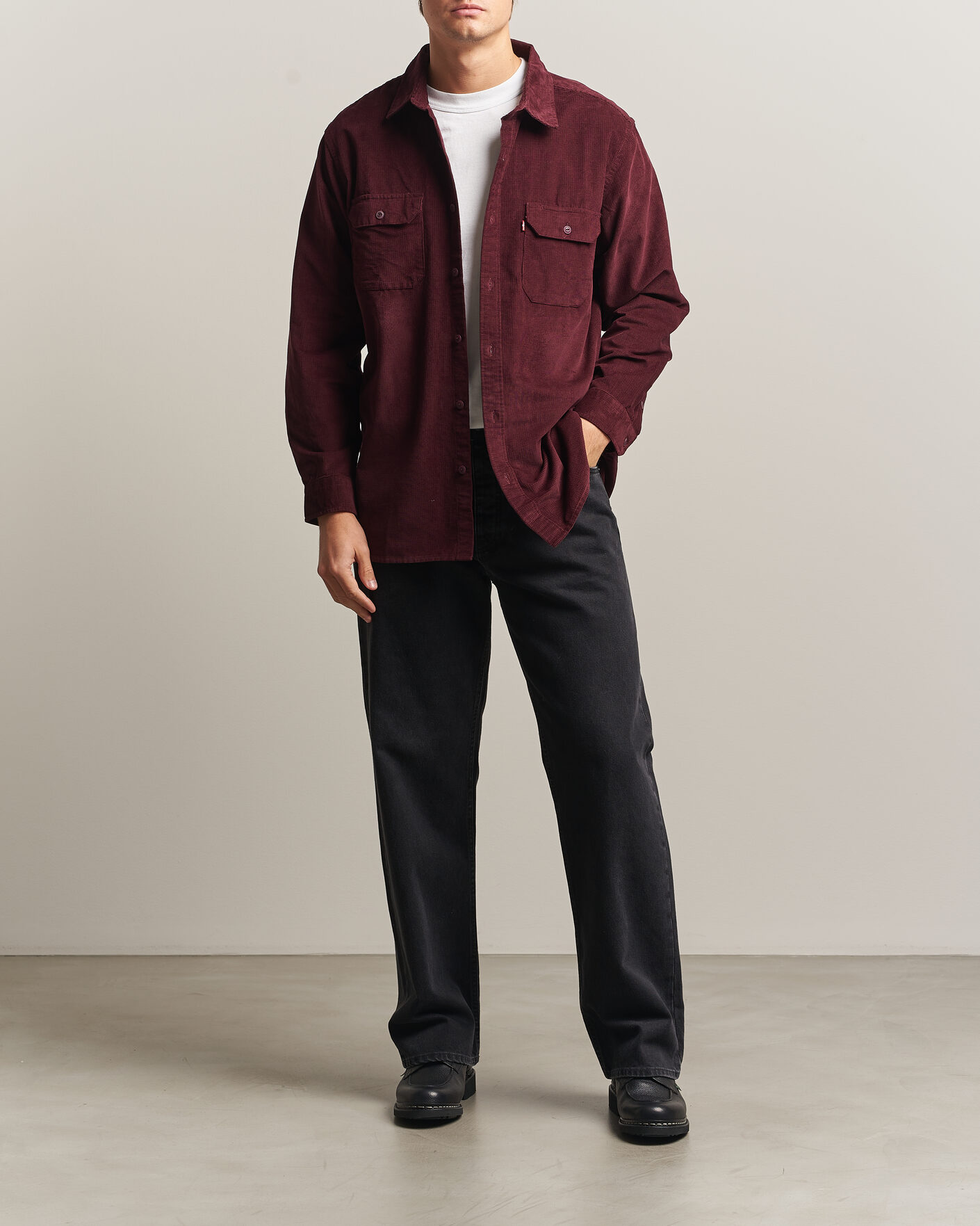 Herren | Hemden | Levi's | Jackson Corduroy Worker Shirt Vineyard Wine