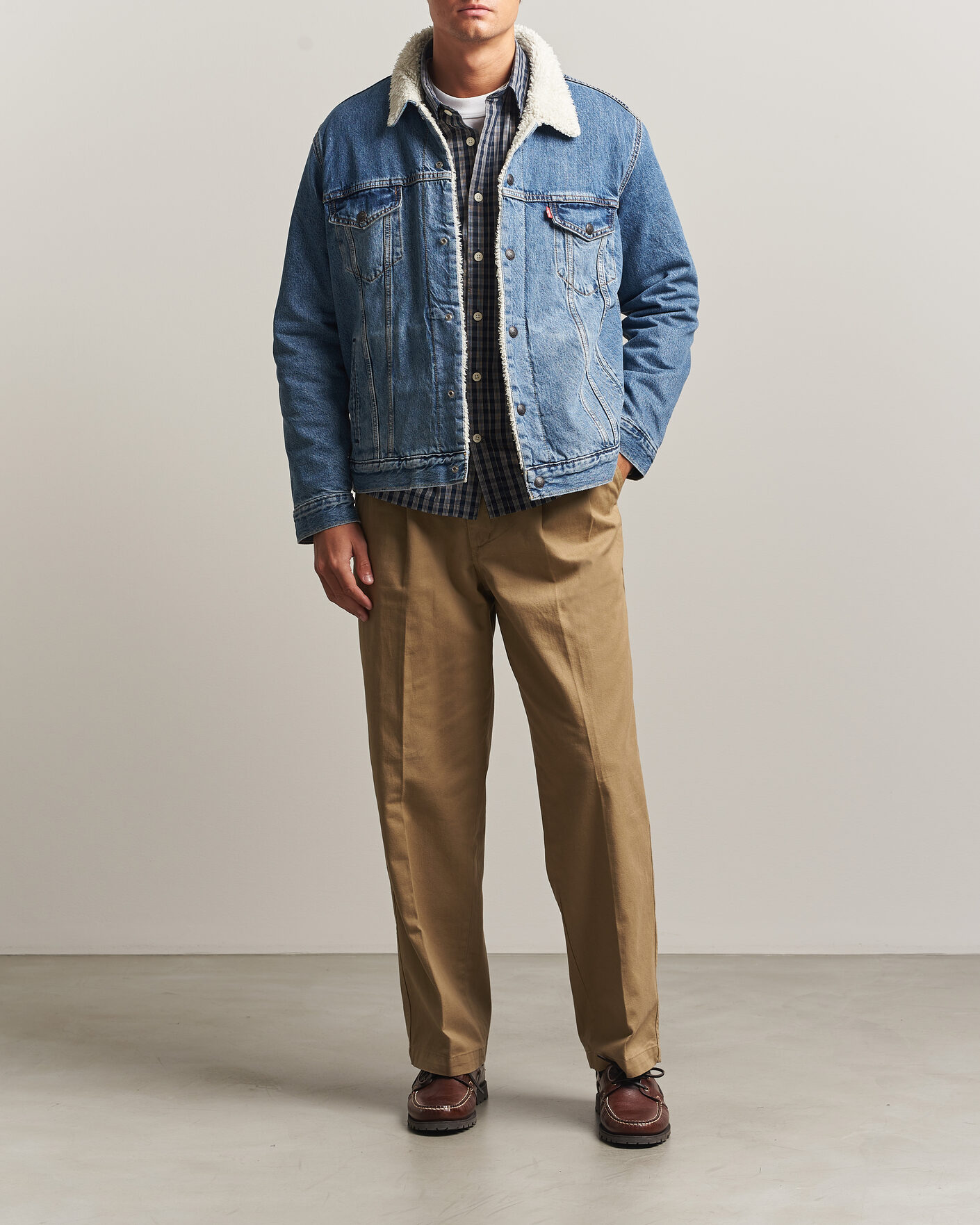 Herren | Jacken | Levi's | Type 3 Sherpa Trucker Washed Away
