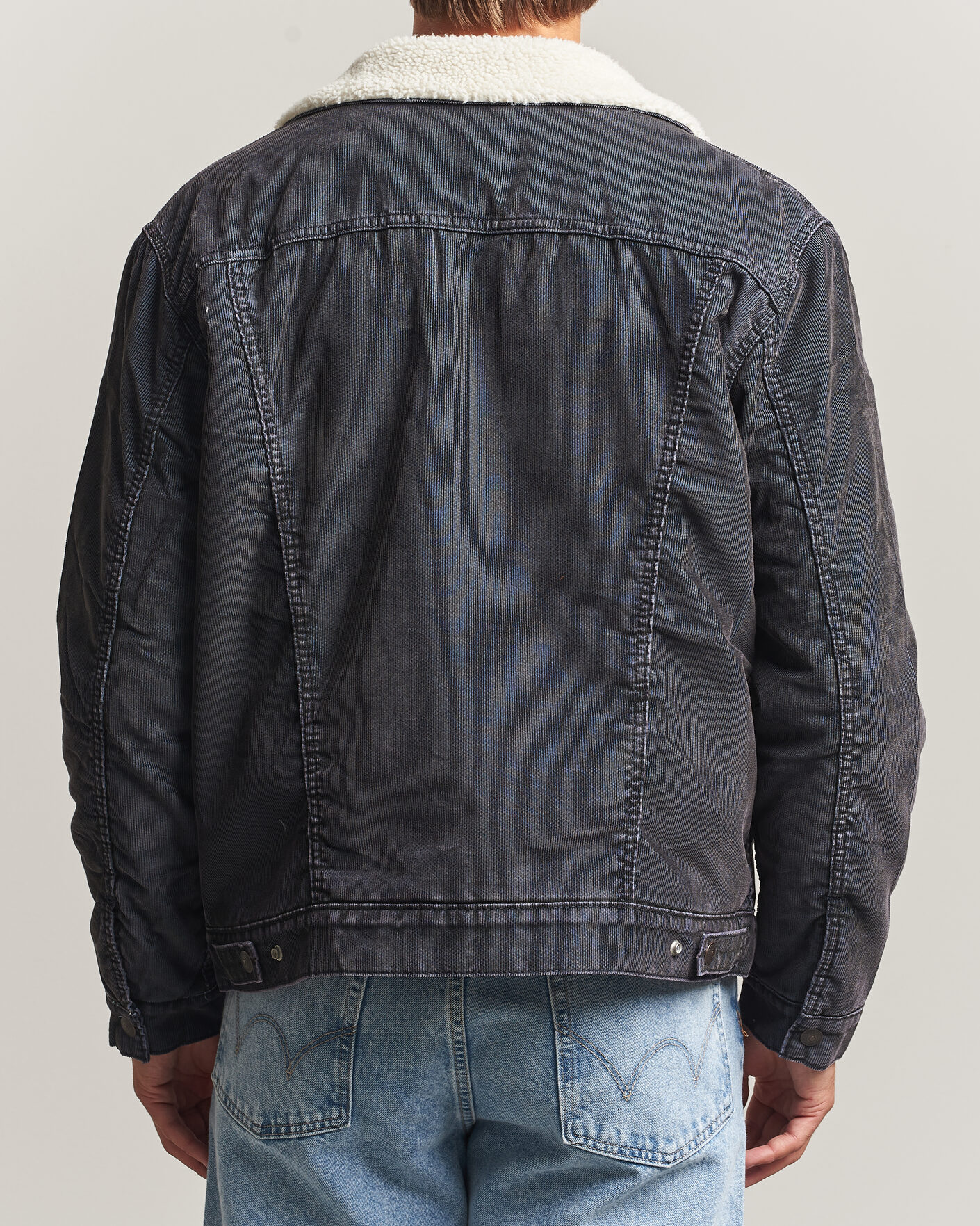 Herren | Jacken | Levi's | Type 3 Sherpa Trucker Worn-In Delft Steelhead