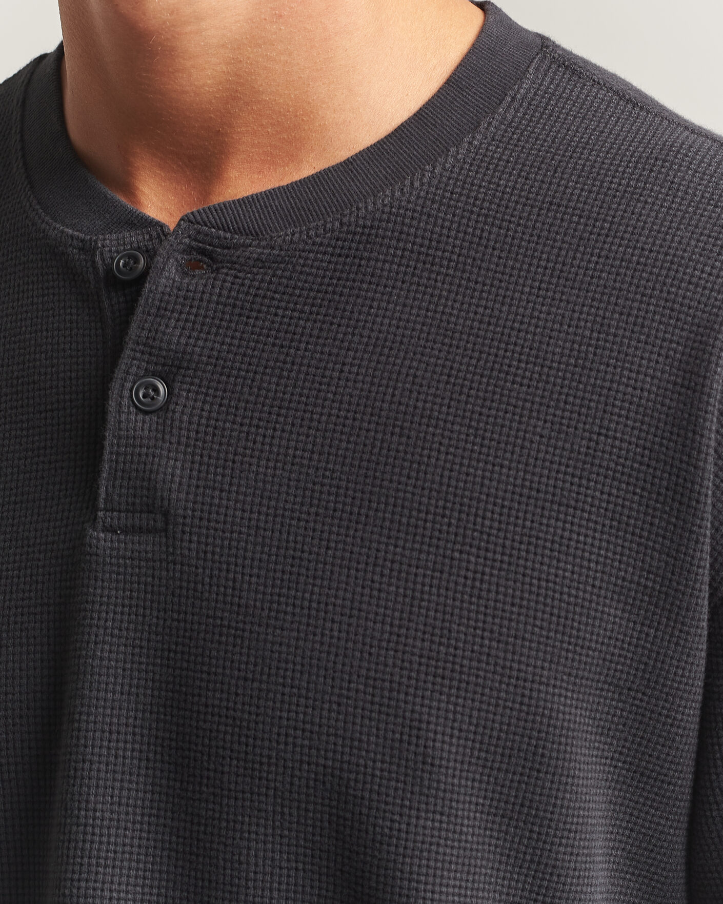 Herren | Pullover | Levi's | Relaxed Henley Mineral Black
