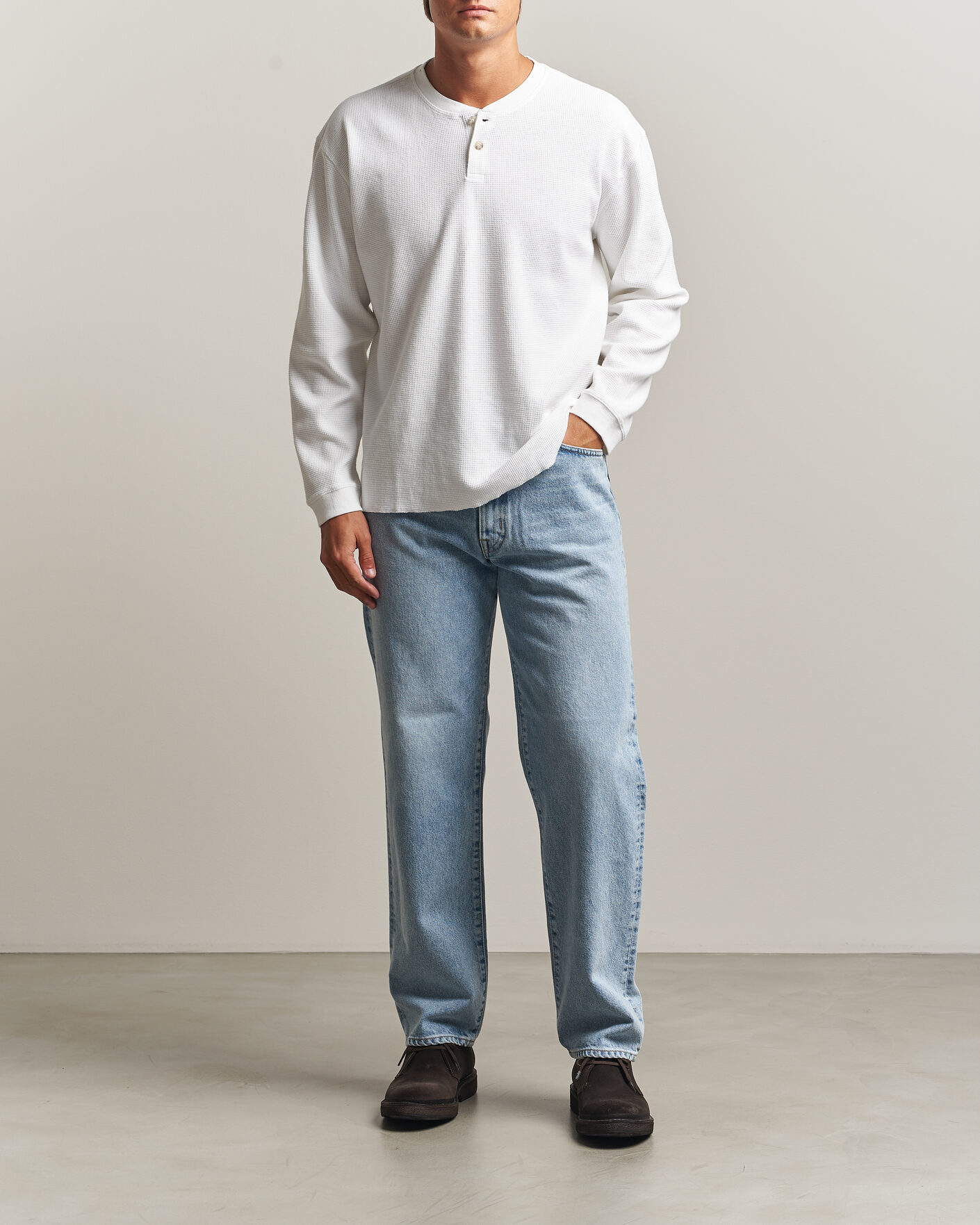 Herren | Pullover | Levi's | Relaxed Henley Bright White
