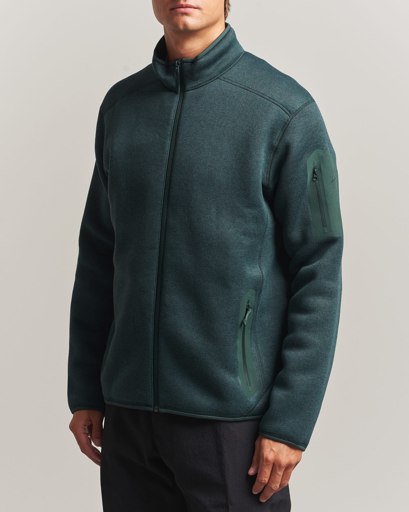 Herren | Pullover | Arc'teryx | Covert Full Zip Dark Jade Heather