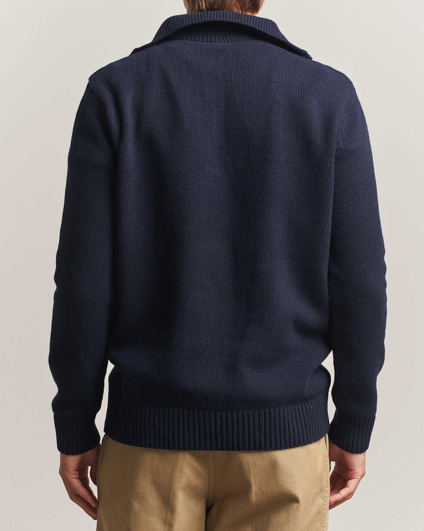 Herren | Pullover | Armor-lux | Wool Knitted Half Zip Navy