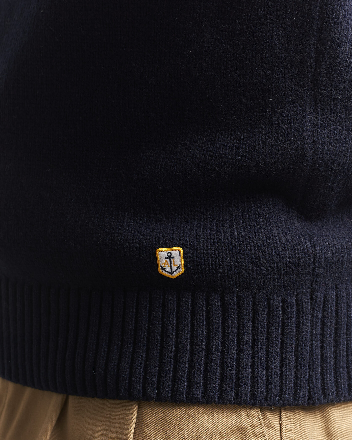 Herren | Pullover | Armor-lux | Wool Knitted Half Zip Navy