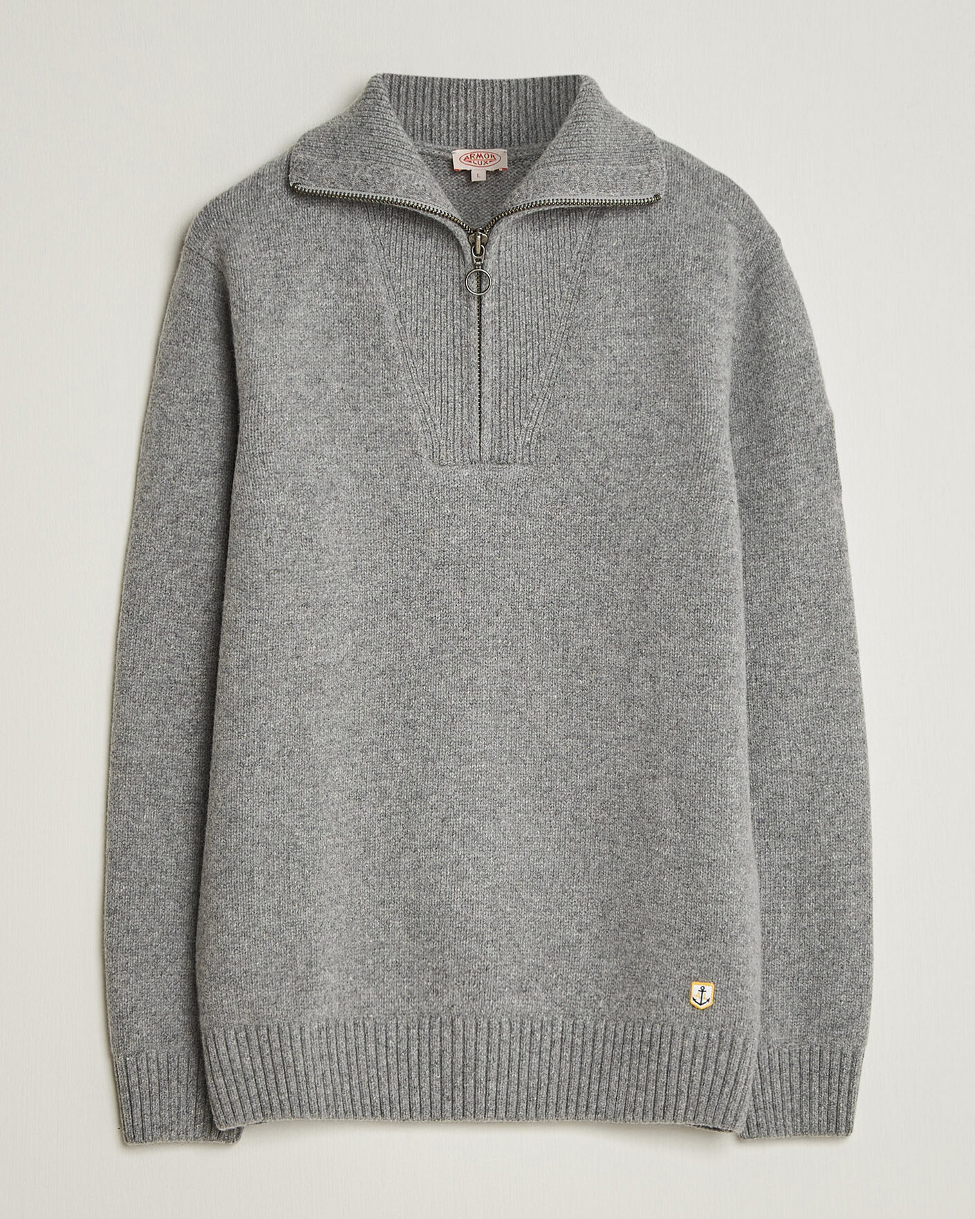 Herren | Pullover | Armor-lux | Wool Knitted Half Zip Slate