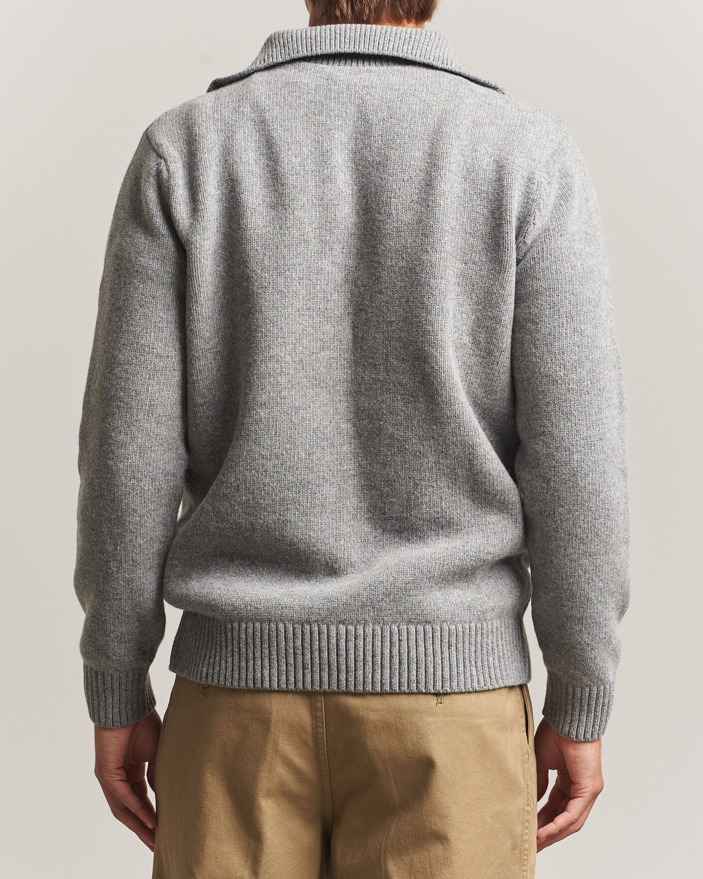 Herren | Pullover | Armor-lux | Wool Knitted Half Zip Slate