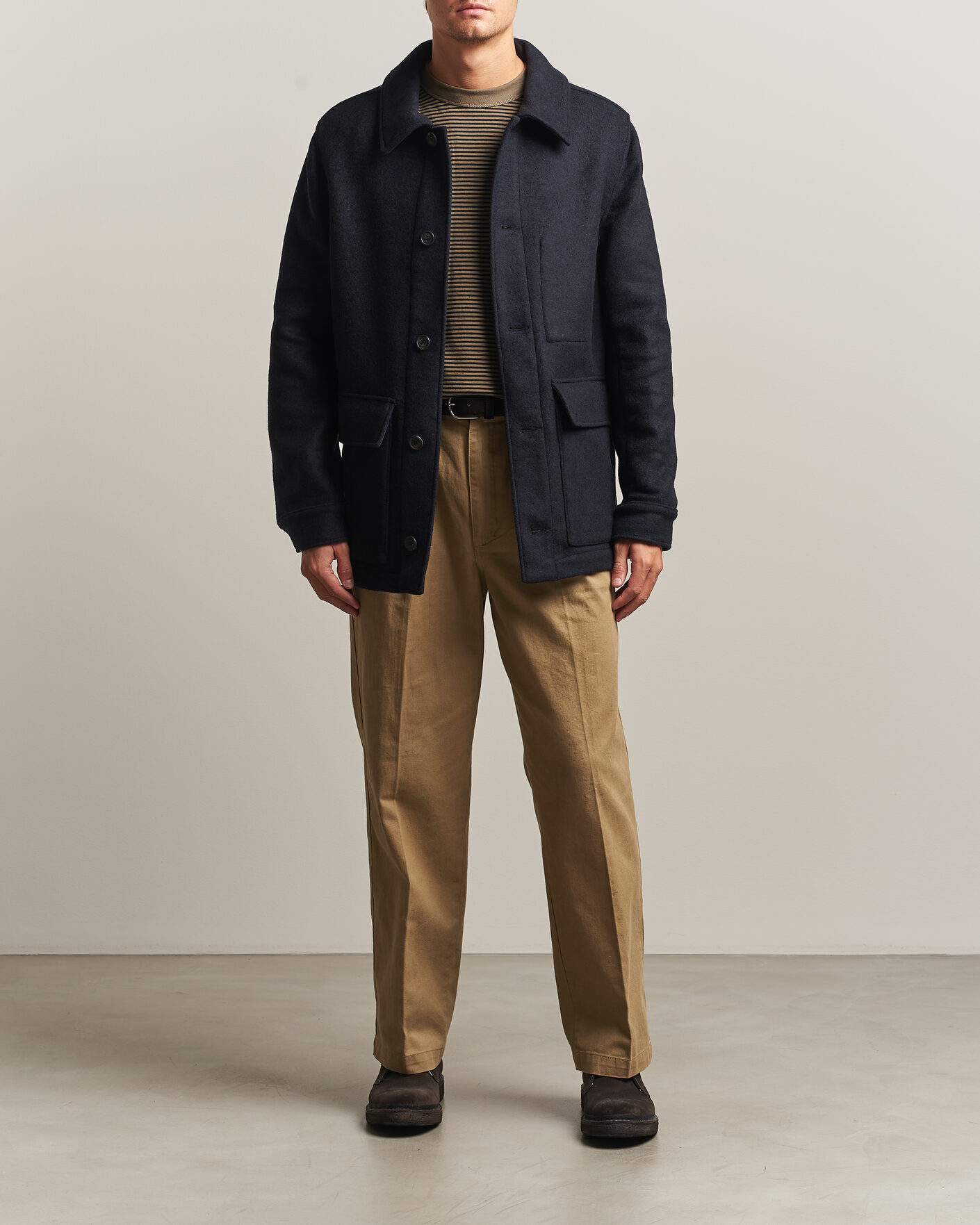 Herren | Jacken | Armor-lux | Wool Shirt Jacket Rich Navy