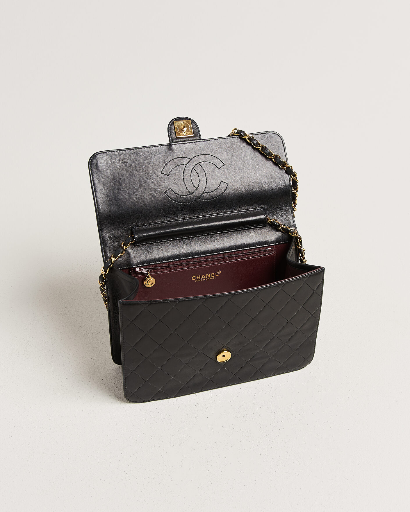 Herren | Pre-Owned & Vintage Bags | Chanel Pre-Owned | Single Flap Bag Black