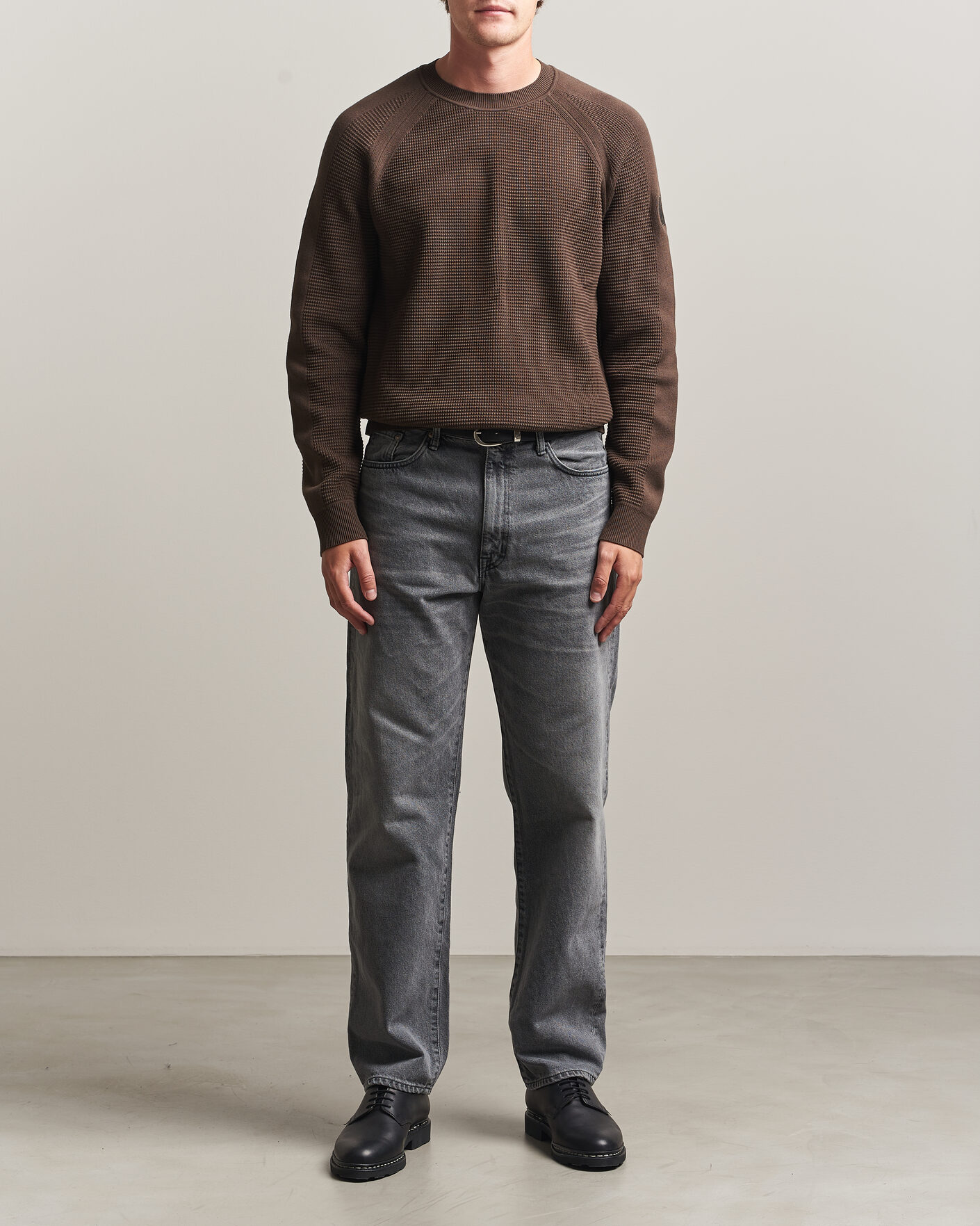 Herren | Pullover | Belstaff | Bradwell Cotton Knitted Crew Neck Army Olive