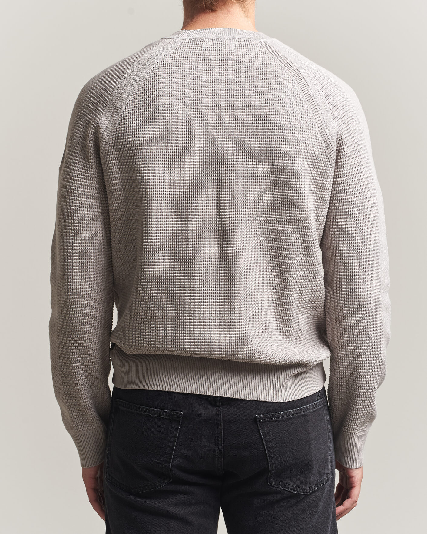 Herren | Pullover | Belstaff | Bradwell Cotton Knitted Crew Neck Concrete