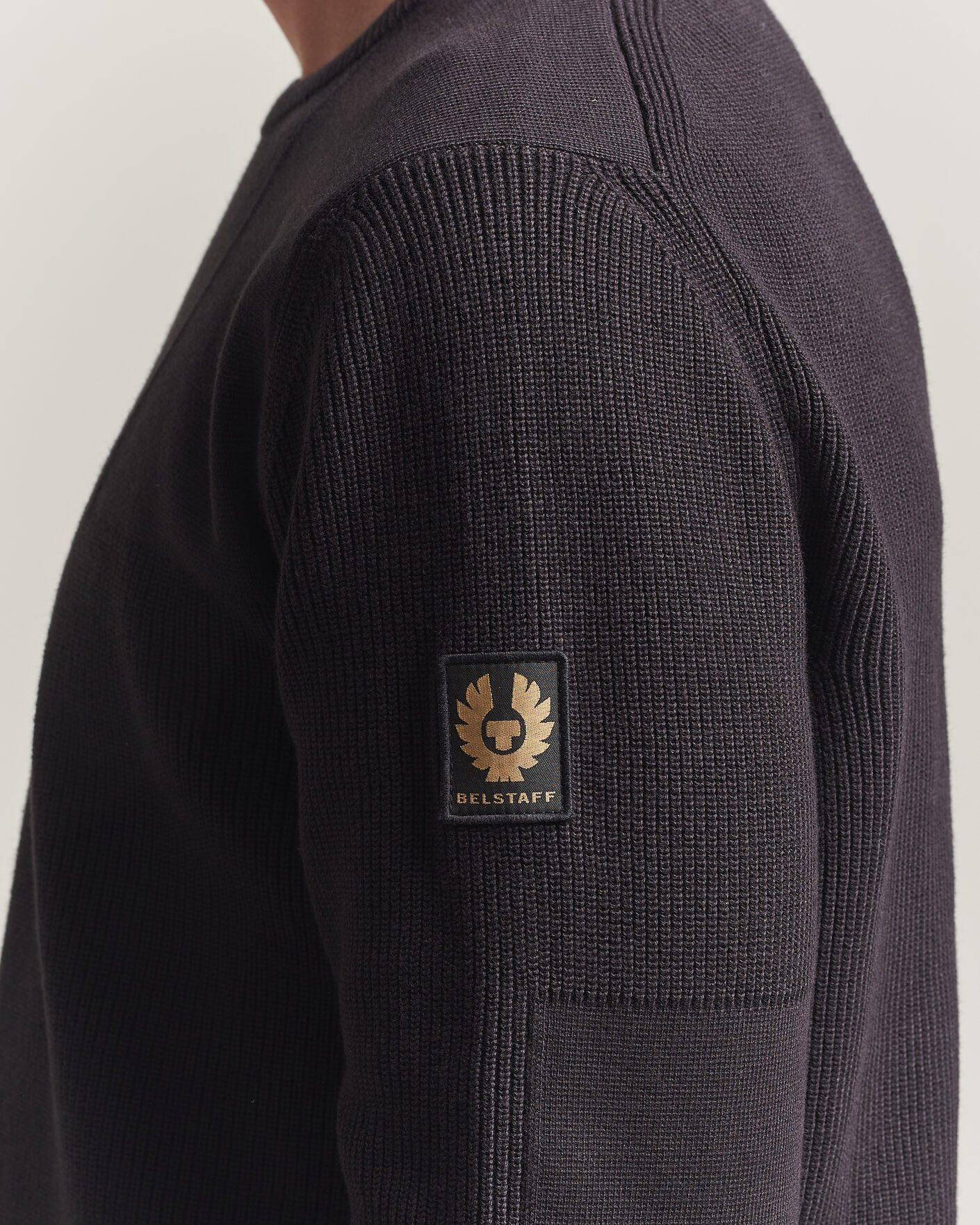 Herren | Pullover | Belstaff | Commander Knitted Crew Neck Black