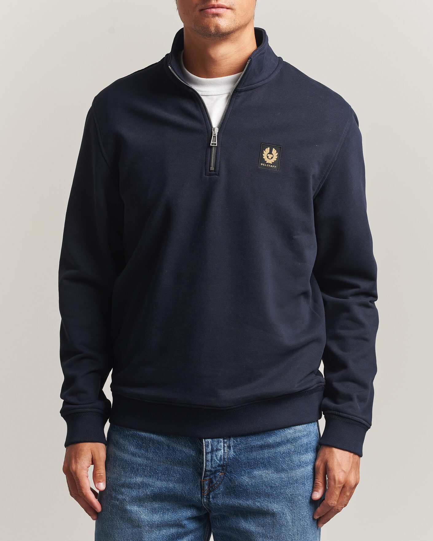 Herren | Pullover | Belstaff | Signature Half Zip Sweatshirt Dark Ink