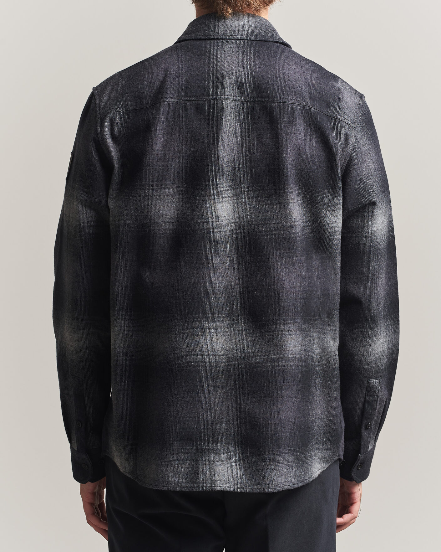 Herren | Hemden | Belstaff | Outpost Cotton Flannel Checked Overshirt Black