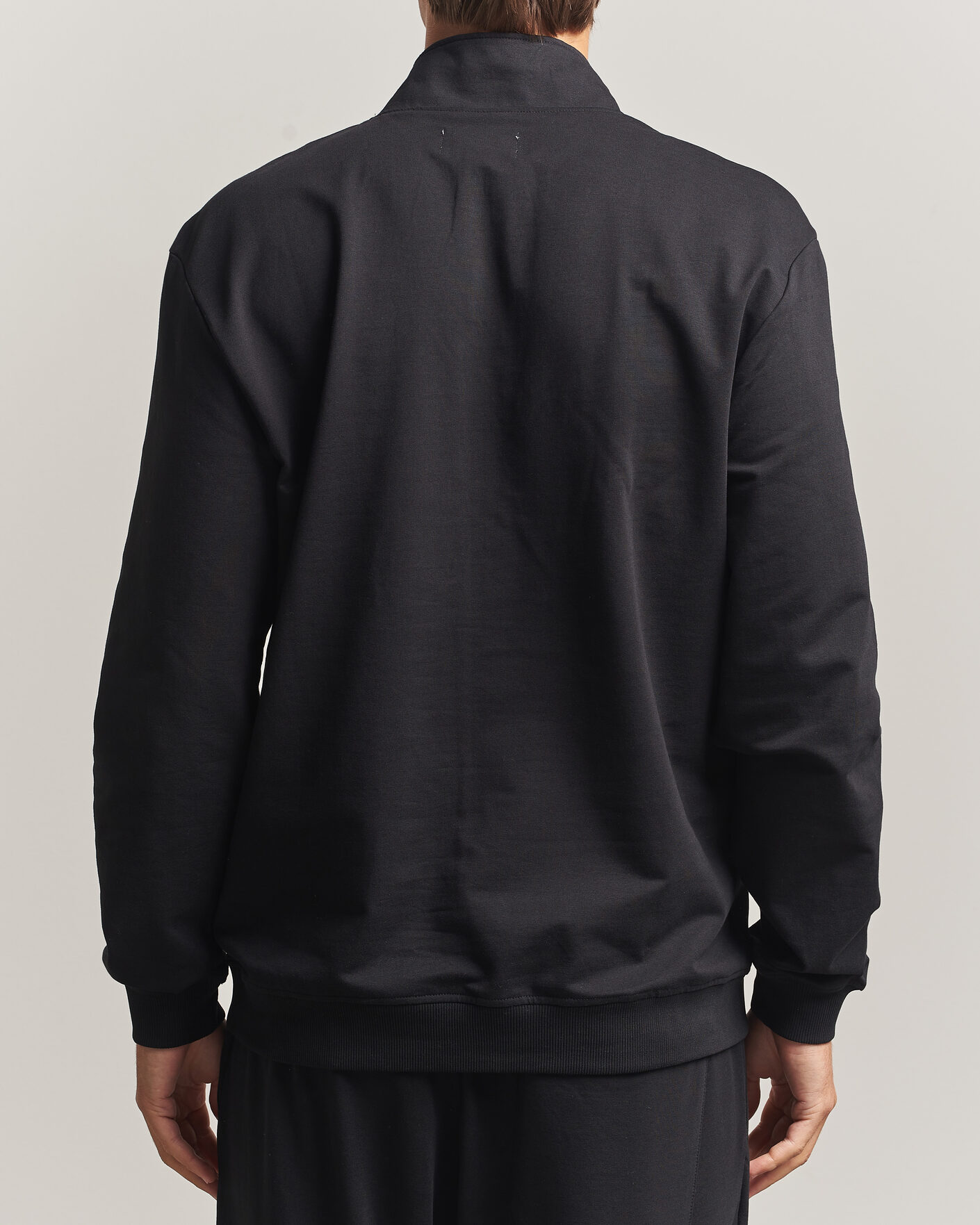 Herren | Pullover | Bread & Boxers | Loungewear Half Zip Black