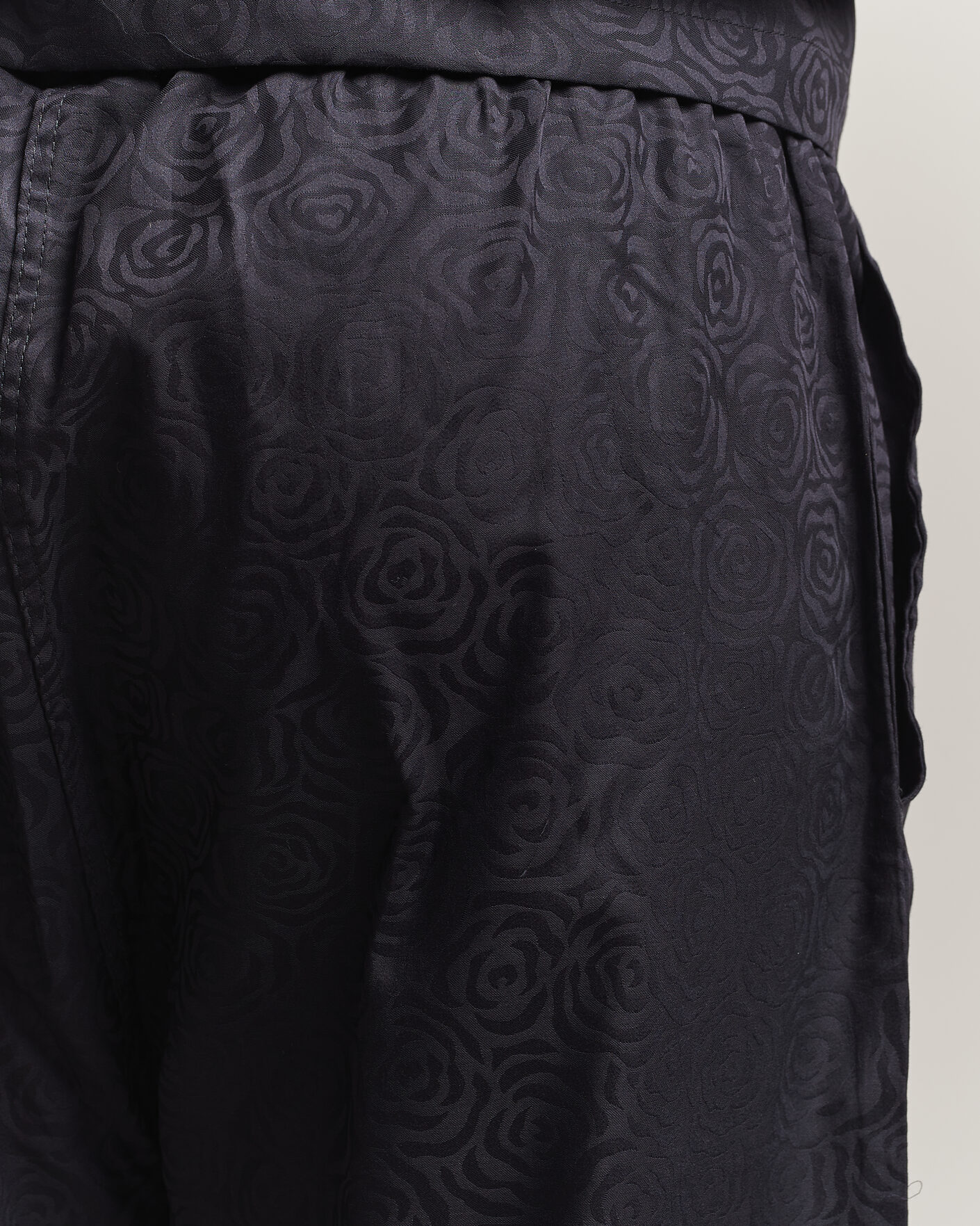Herren | Schlafanzüge & Bademäntel | Derek Rose | Piped Jacquard Cotton Pyjama Set Black