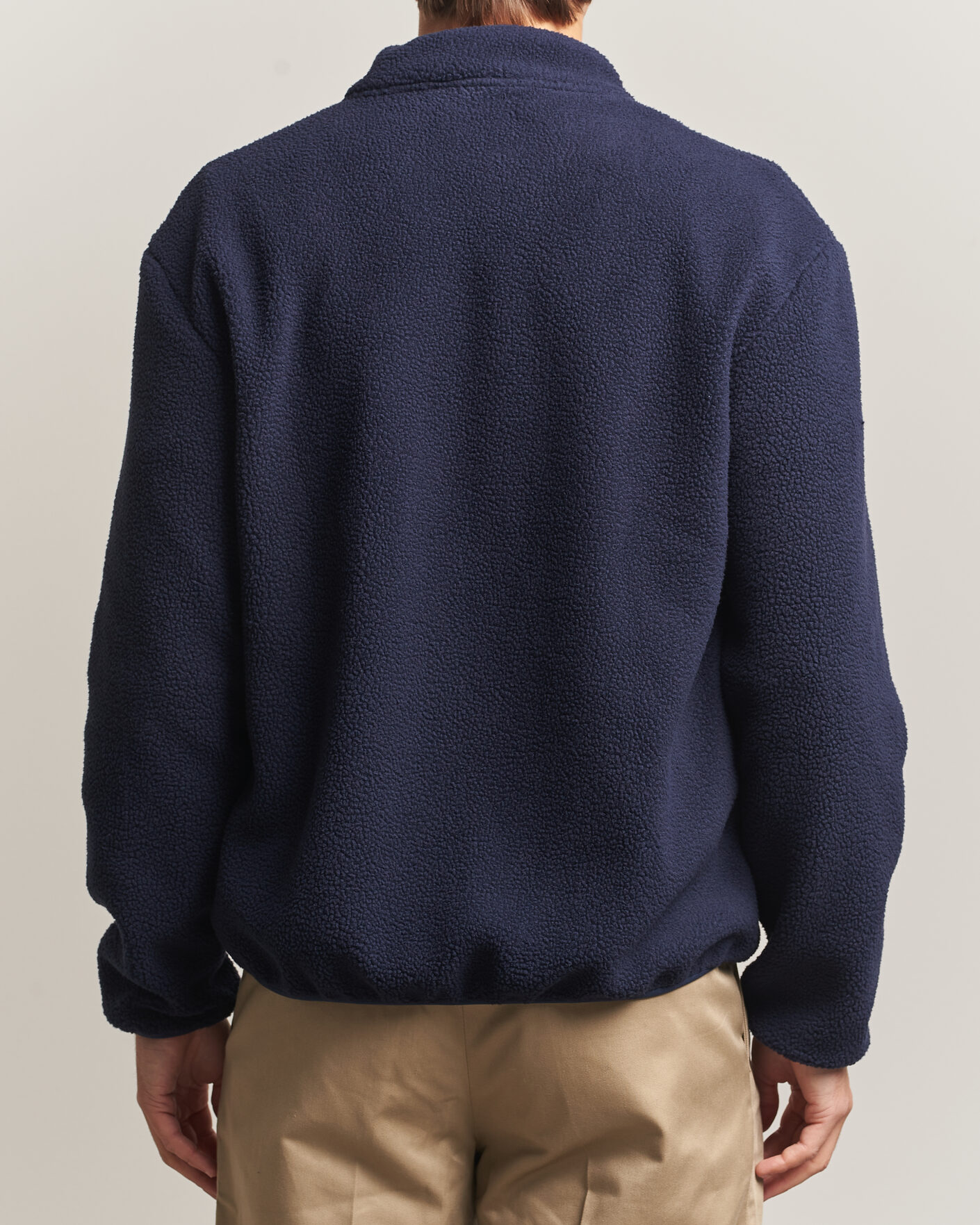 Herren | Pullover | Drôle de Monsieur | Slogan Sherpa Jacket Navy