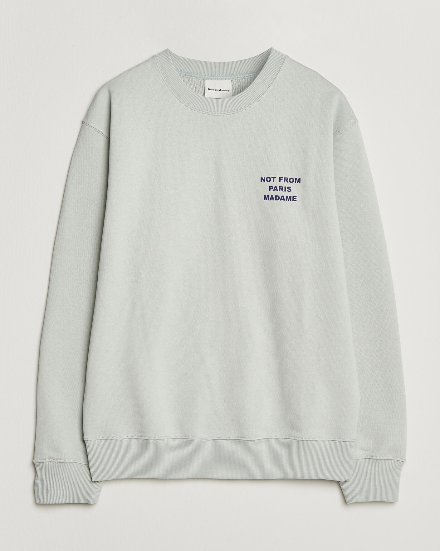 Herren | Pullover | Drôle de Monsieur | Bold Slogan Sweatshirt Grey