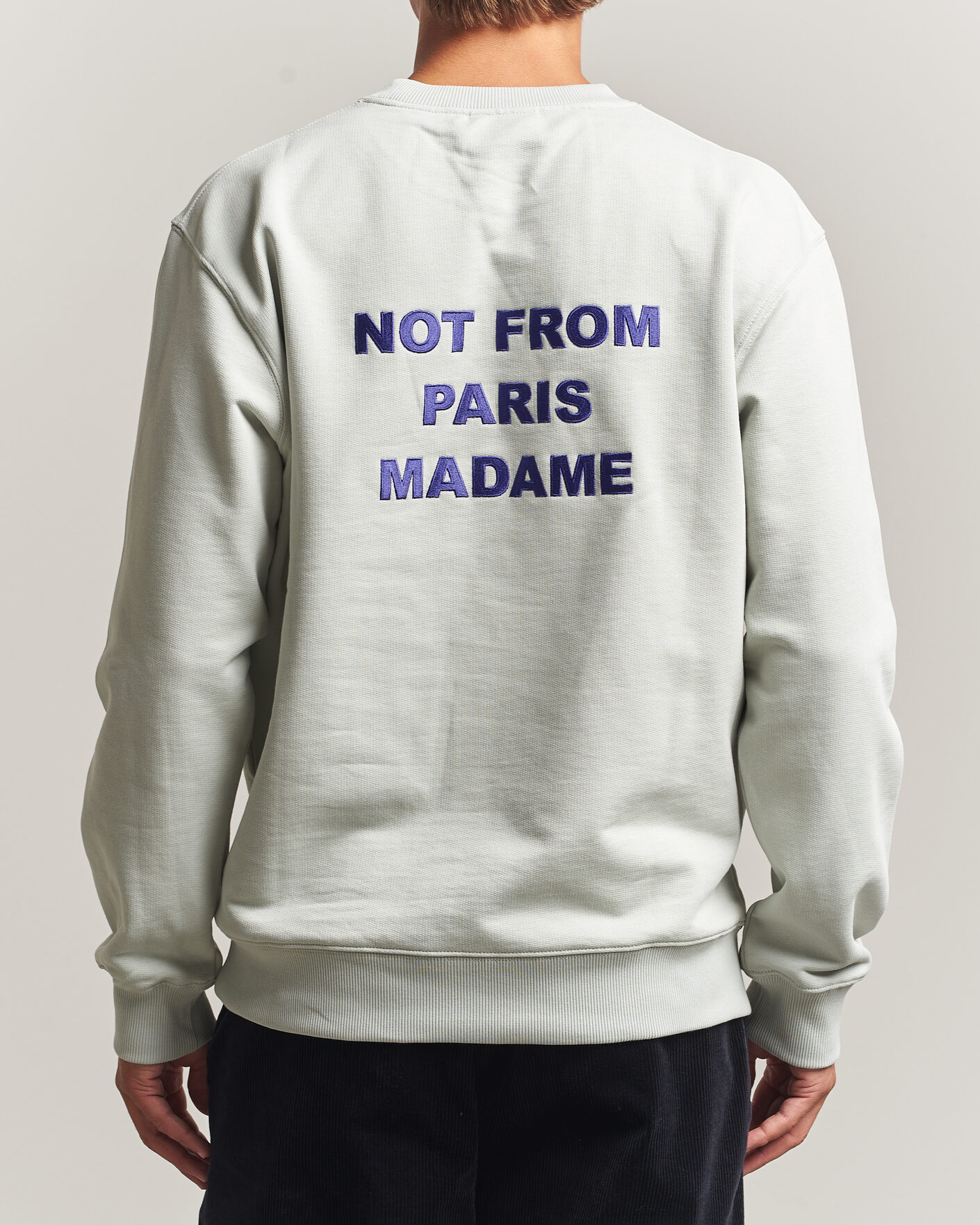Herren | Pullover | Drôle de Monsieur | Bold Slogan Sweatshirt Grey
