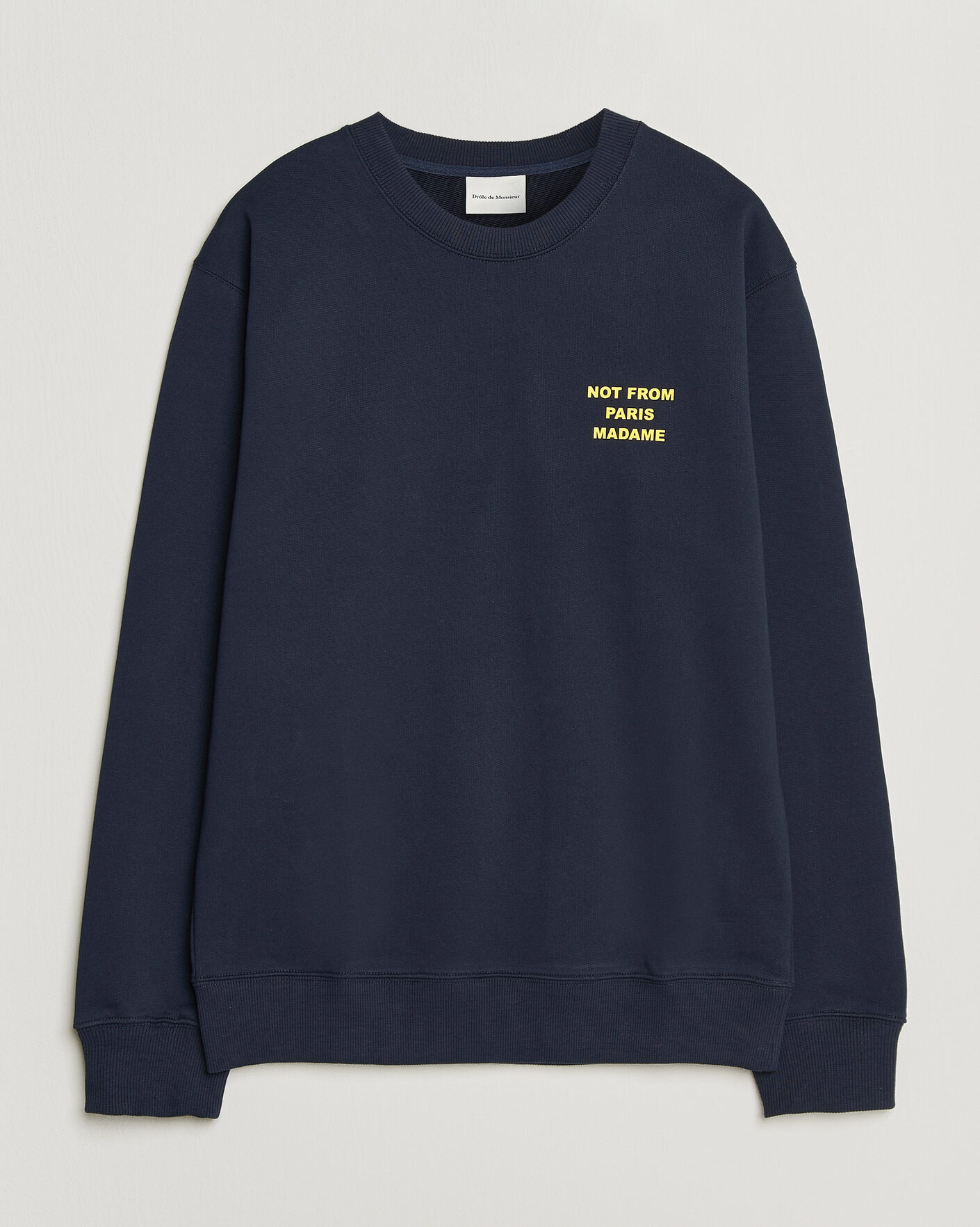 Herren | Pullover | Drôle de Monsieur | Bold Slogan Sweatshirt Navy