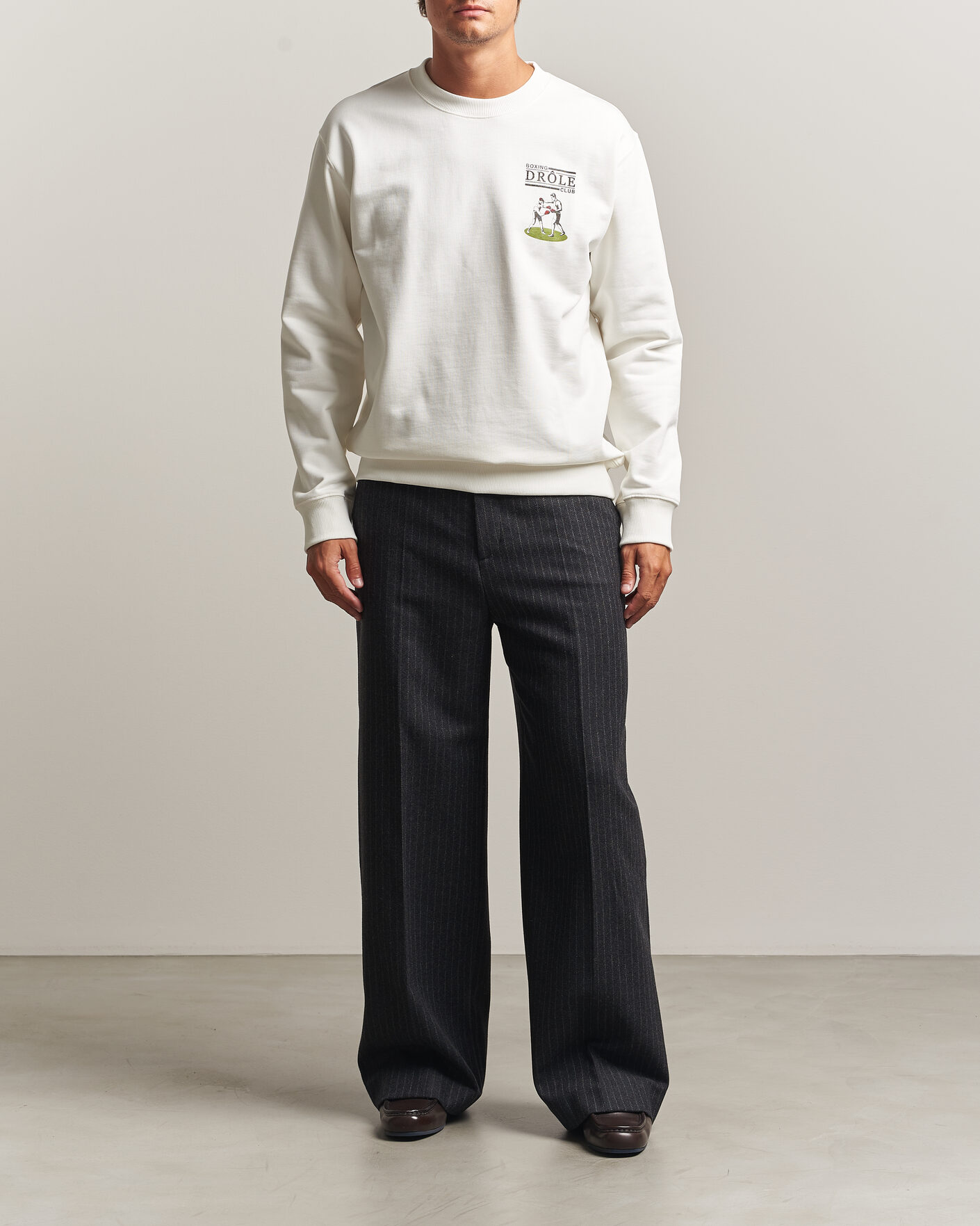 Herren | Pullover | Drôle de Monsieur | Boxers Sweatshirt Off White