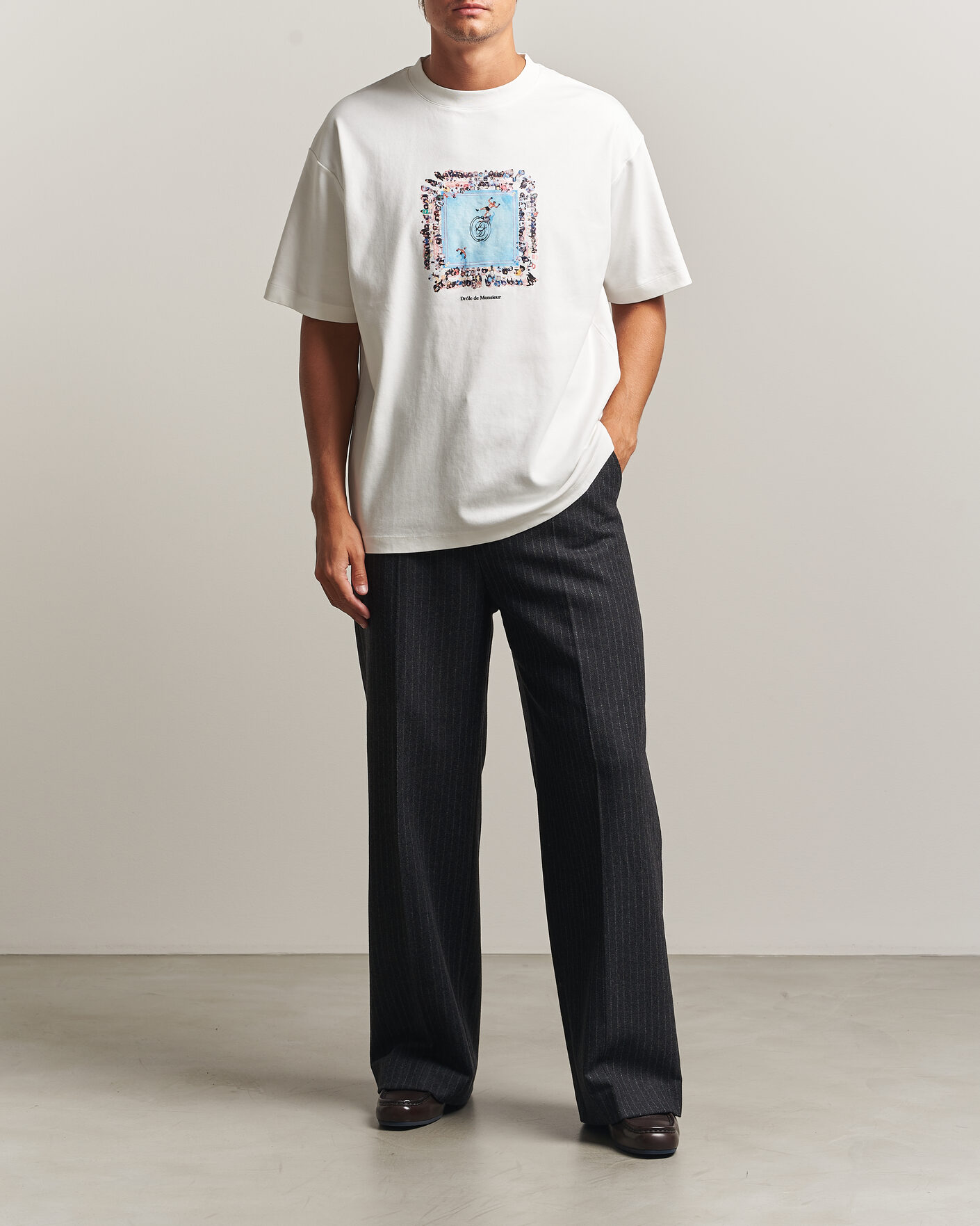 Herren | T-Shirts | Drôle de Monsieur | Boxers Ring T-Shirt Off White