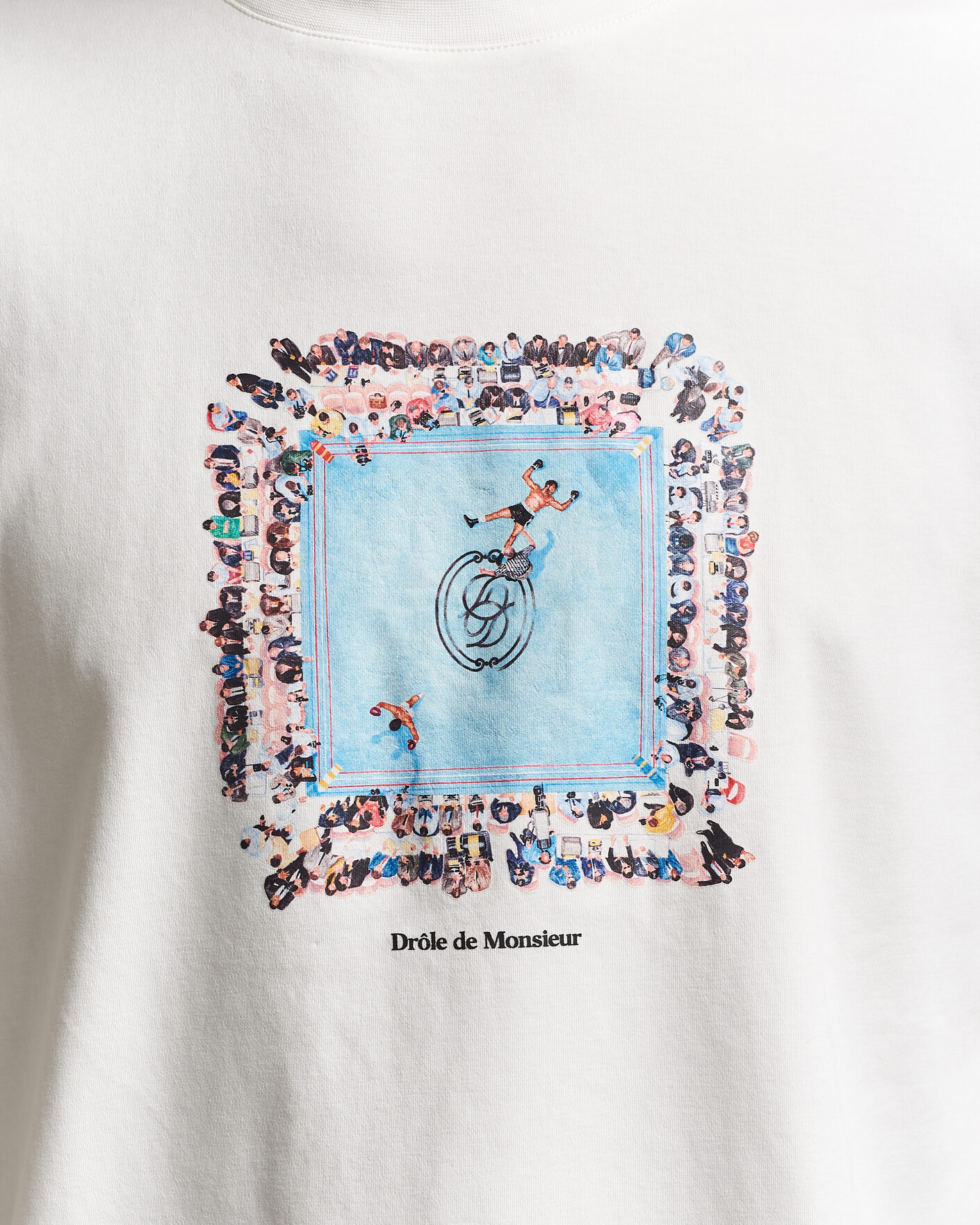 Herren | T-Shirts | Drôle de Monsieur | Boxers Ring T-Shirt Off White