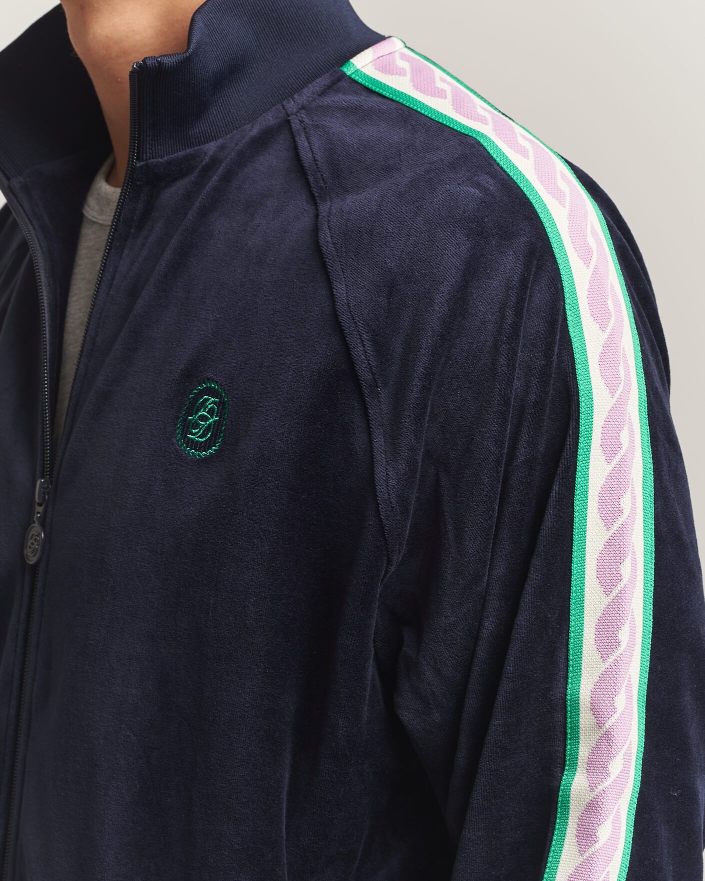 Herren | Pullover | Drôle de Monsieur | Survêtement Velours Track Jacket Navy