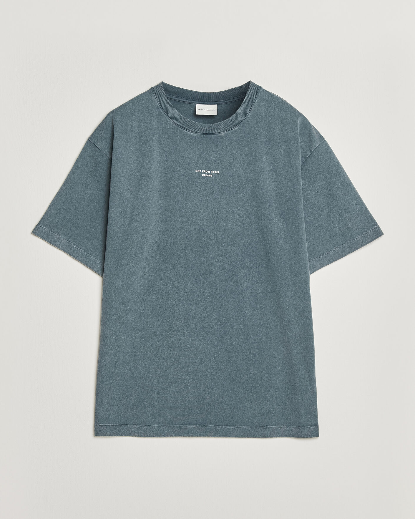 Herren | T-Shirts | Drôle de Monsieur | Classic Slogan T-Shirt Dark Grey