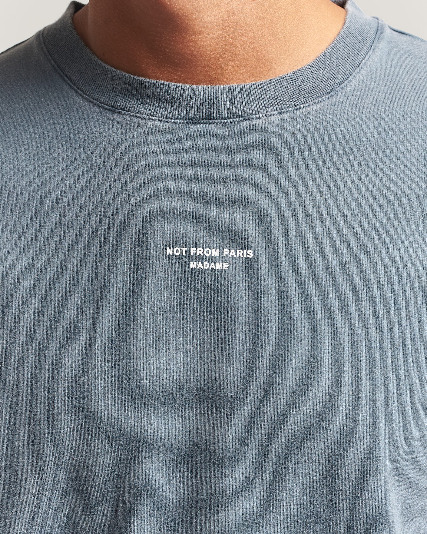 Herren | T-Shirts | Drôle de Monsieur | Classic Slogan T-Shirt Dark Grey